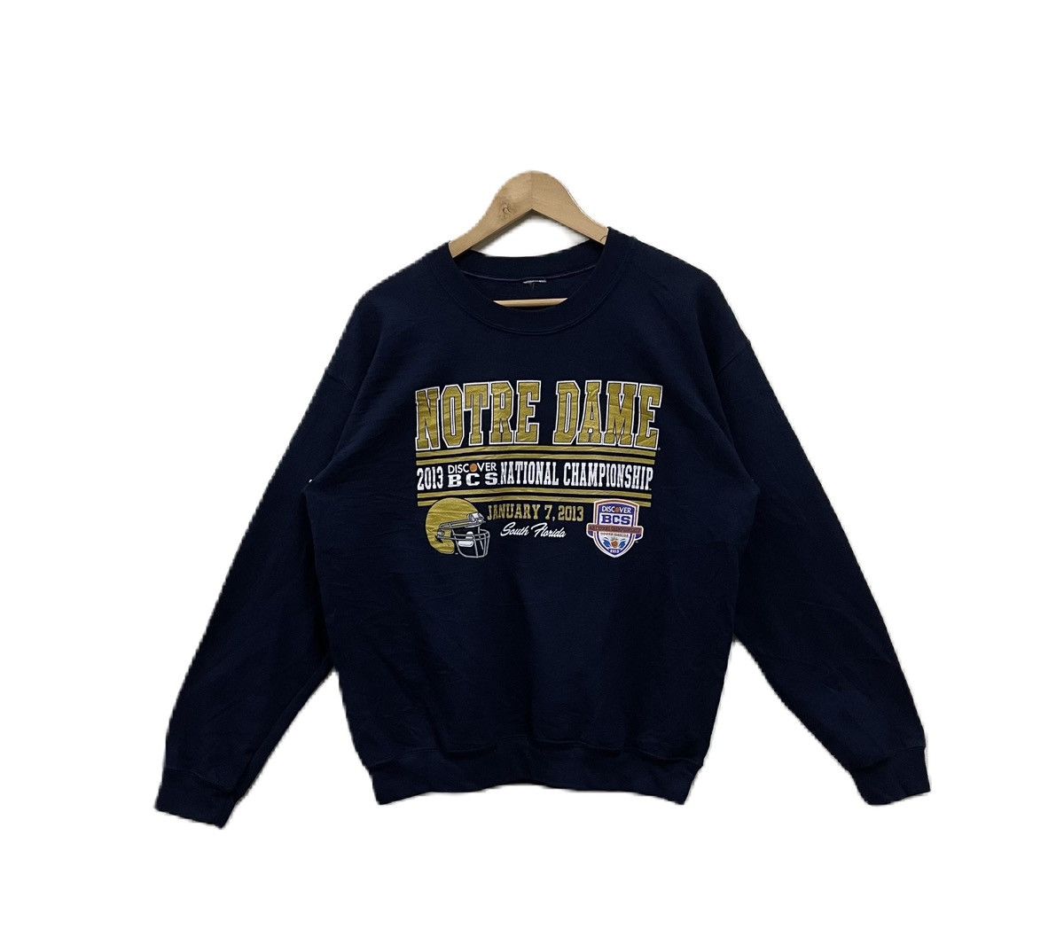 NFL Vintage Notre Dame NFL Sweatshirt Pullover Size US L / EU 52-54 / 3 - 1 Thumbnail