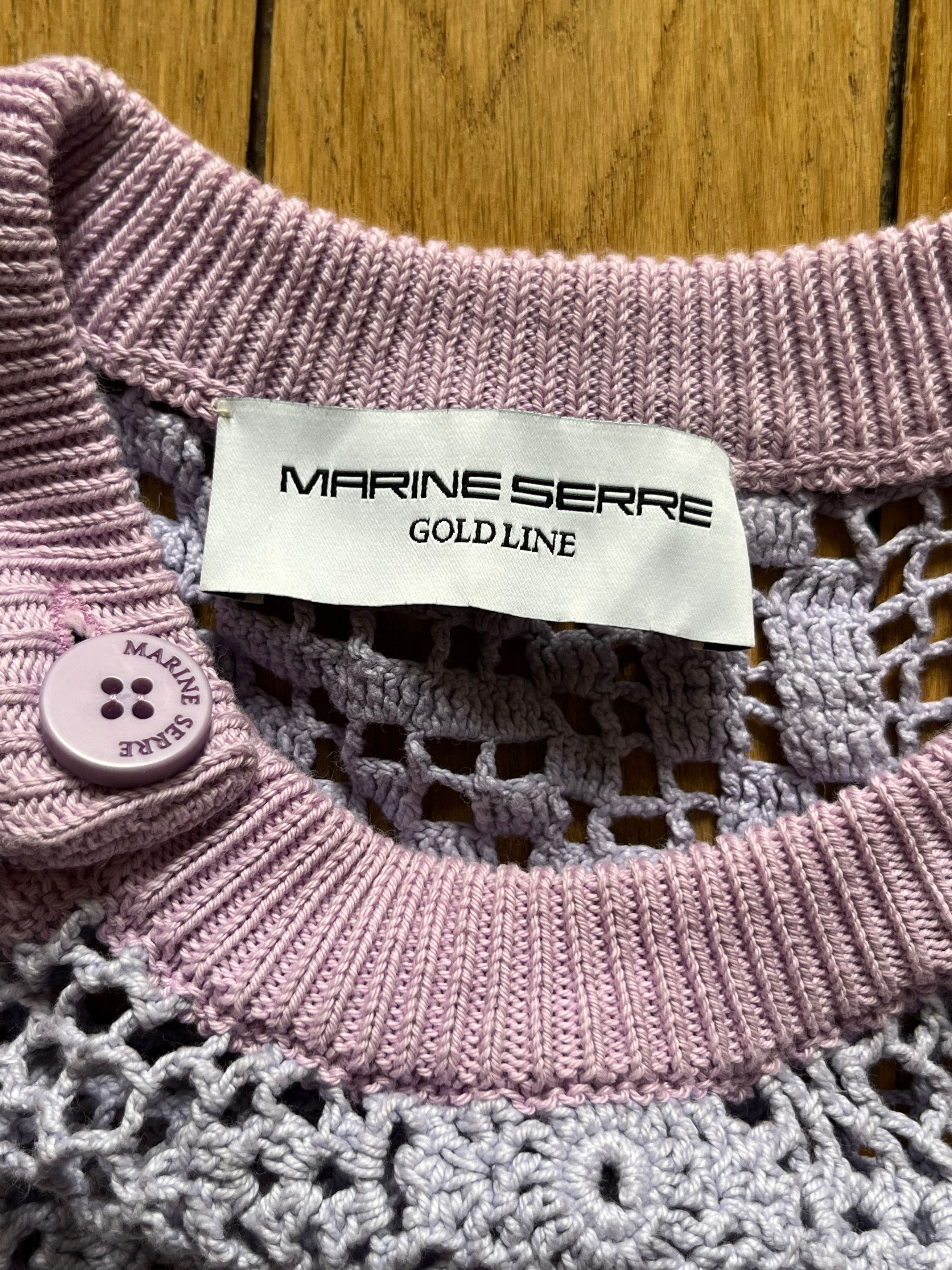 Marine Serre Marine Serre upcycled crochet knit sweater Size US M / EU 48-50 / 2 - 3 Thumbnail