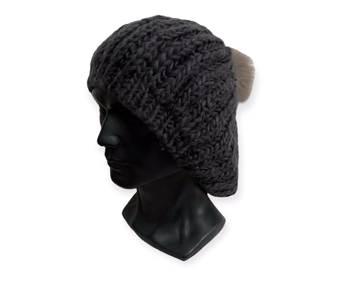 image of Natural Beauty Basic Knit Beanie Hat in Black, Men's