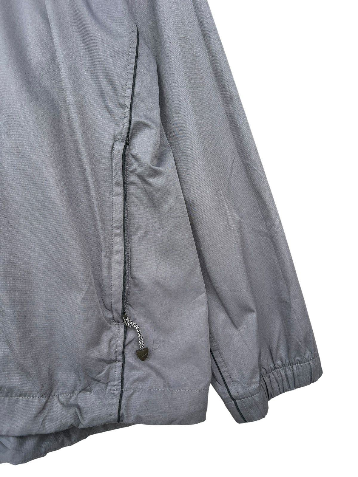 Nike × Vintage Vintage Y2K Nike Zipper Small Swoosh Grey Jacket Size US XL / EU 56 / 4 - 7 Thumbnail