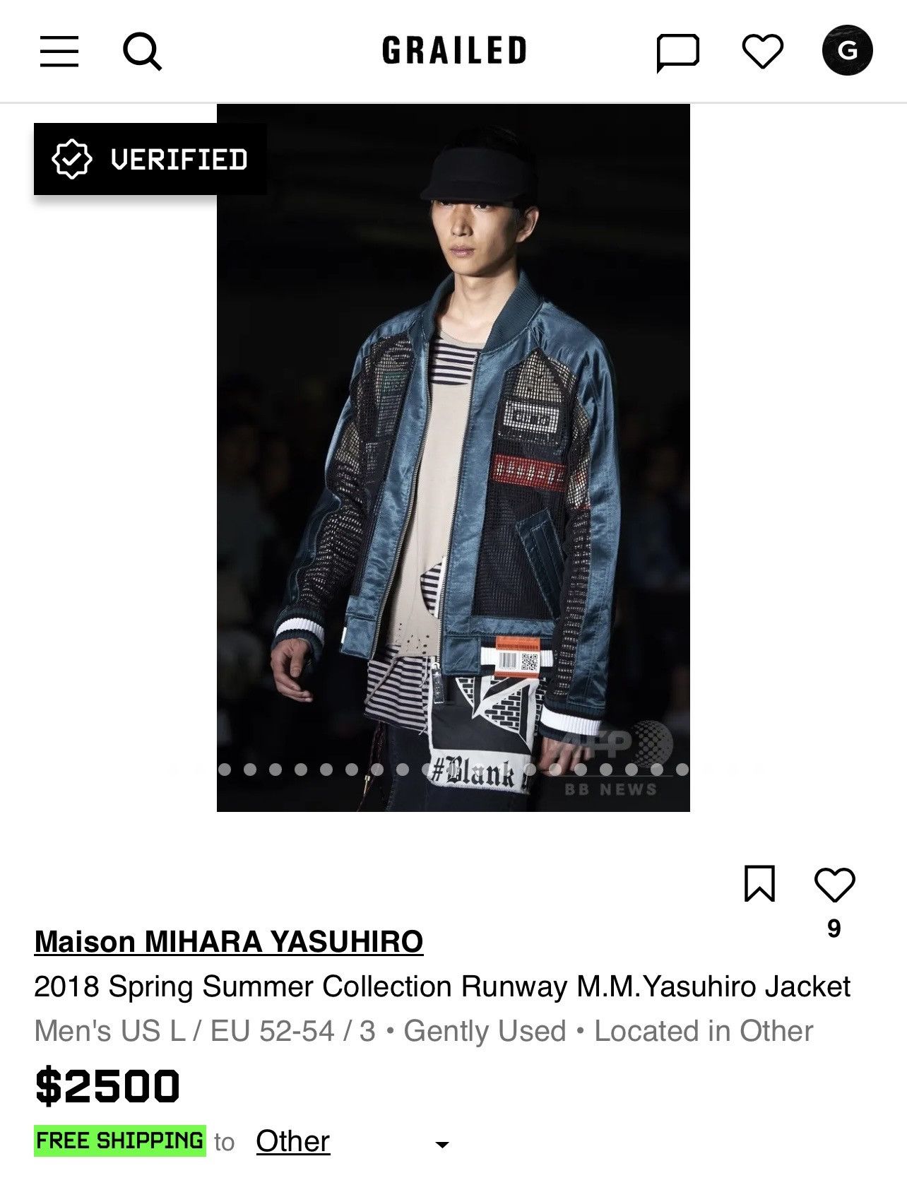 Maison MIHARA YASUHIRO 2018 Spring Summer Collection Runway M.M.Yasuhiro Jacket Size US L / EU 52-54 / 3 - 25 Thumbnail