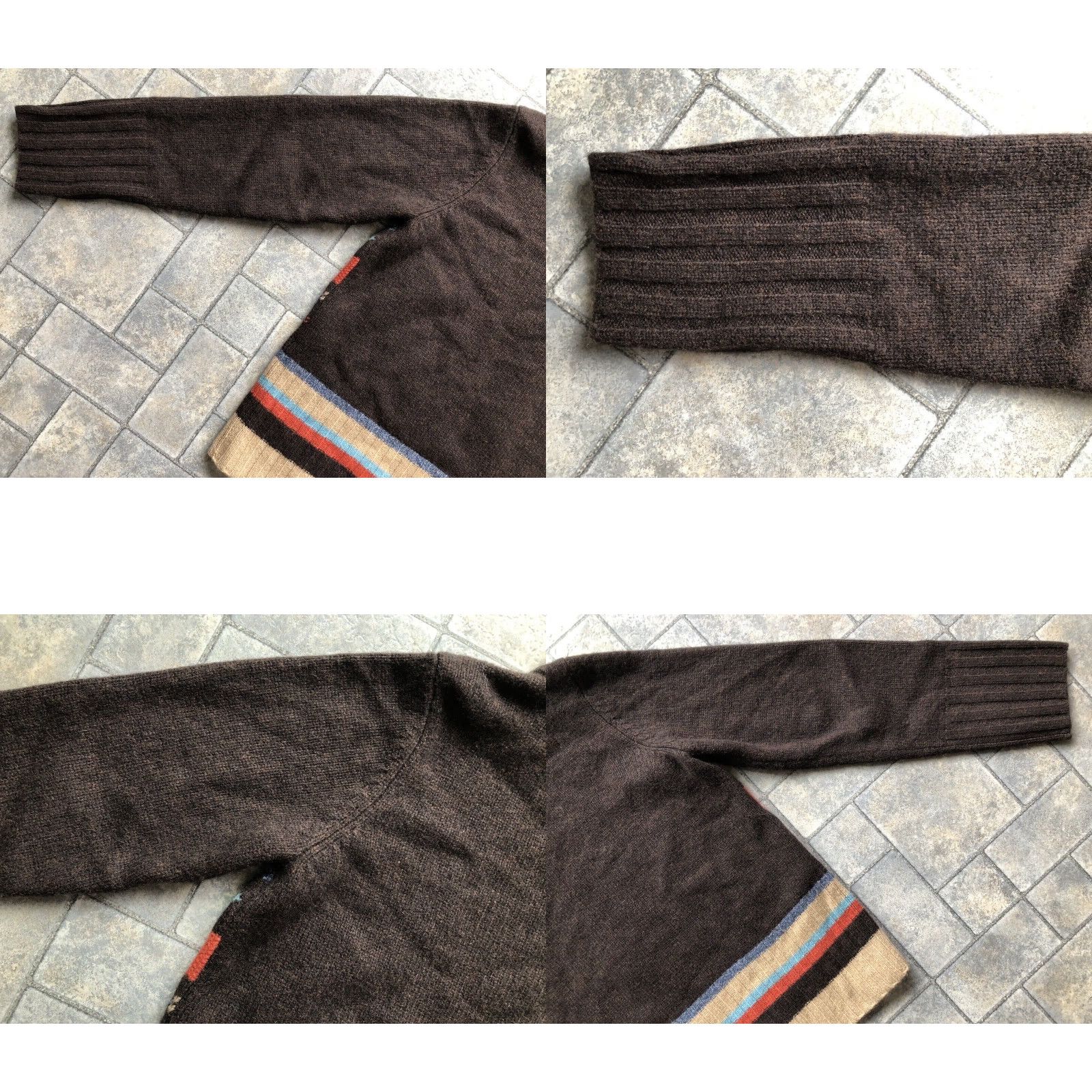 Liz Claiborne Crazy Horse Liz Claiborne Women’s Sweater Pullover L 100% Wool Brown 90s Hippie Classic Designer Size L / US 10 / IT 46 - 11 Thumbnail