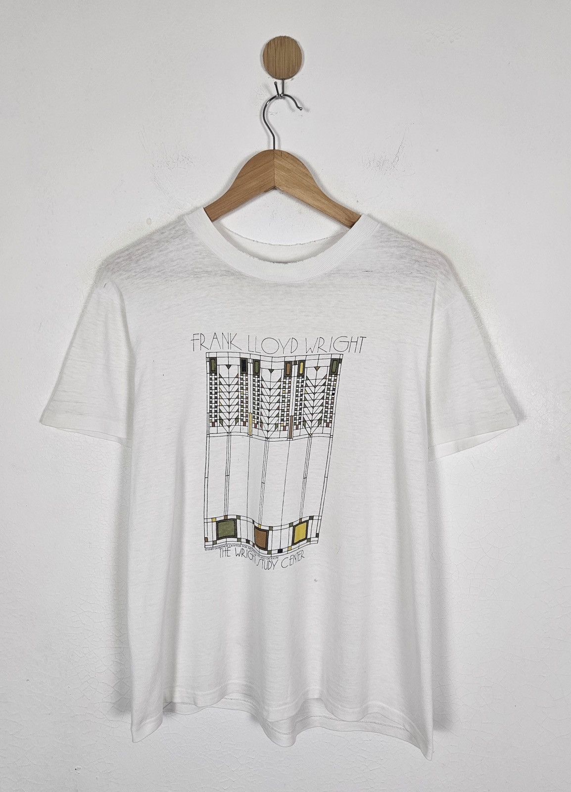 Vintage Vintage 80s Frank Lloyd Wright Architecture Art tee Size US M / EU 48-50 / 2 - 1 Thumbnail