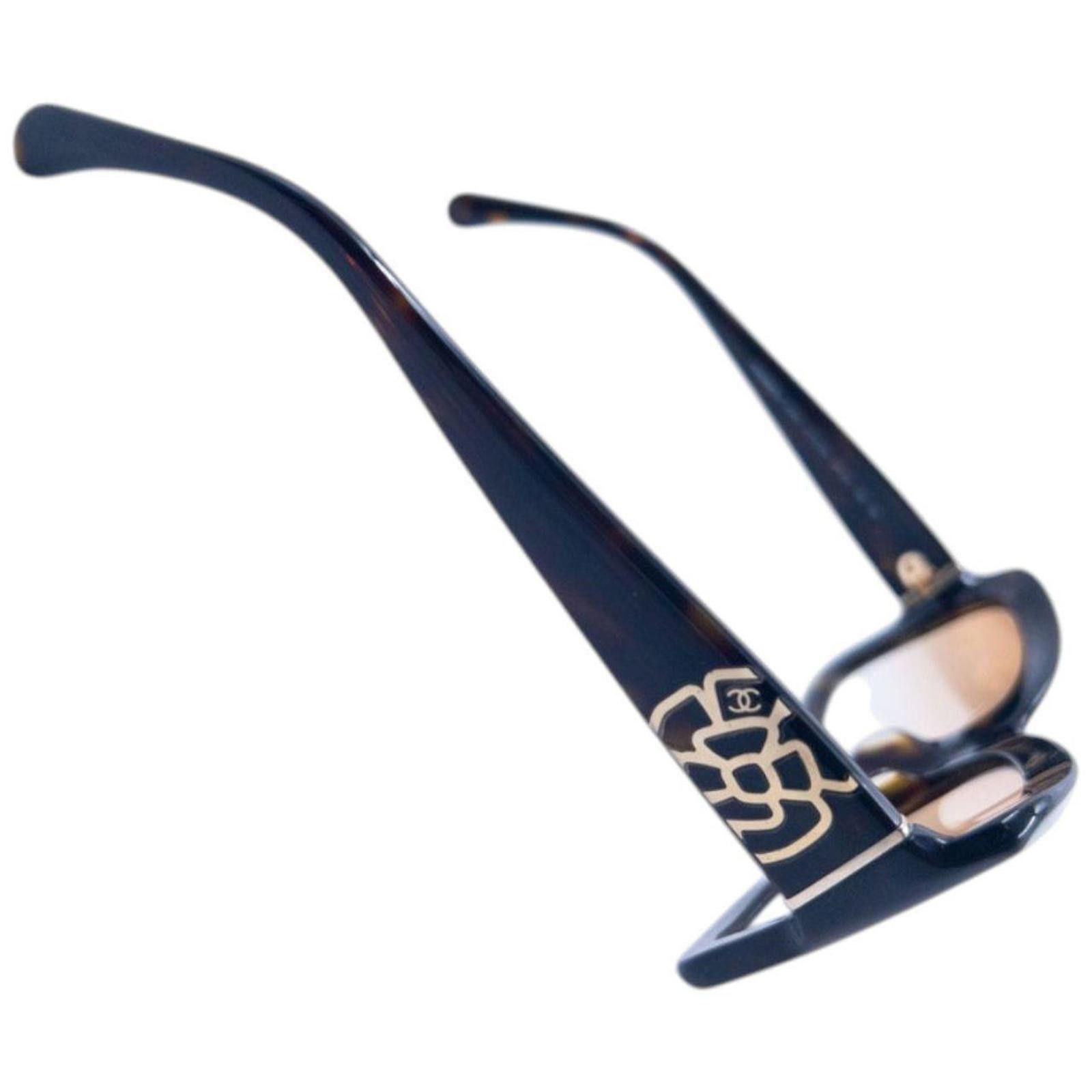 Chanel Vintage Chanel Tortoise Shell Sunglasses Size ONE SIZE - 3 Thumbnail