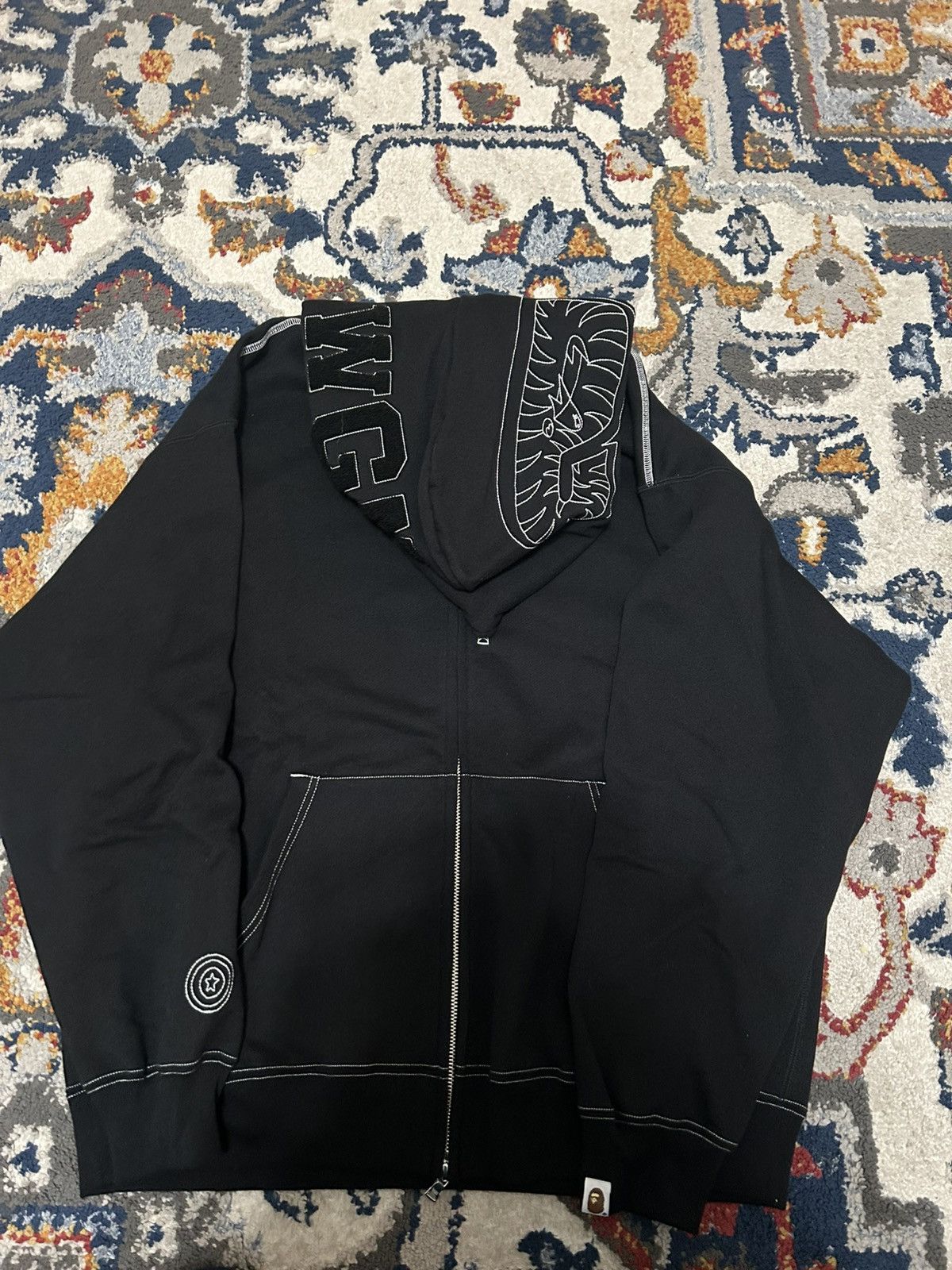 Bape BAPE Exclusive GOAT Contrast Stitching Hoodie Size US L / EU 52-54 / 3 - 14 Thumbnail