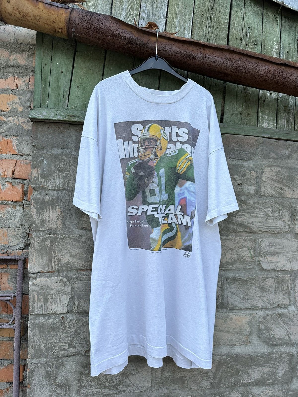 NFL × Vintage Vintage 1997 NFL Desmond Howard MVP T-Shirt Size US XXL / EU 58 / 5 - 1 Thumbnail
