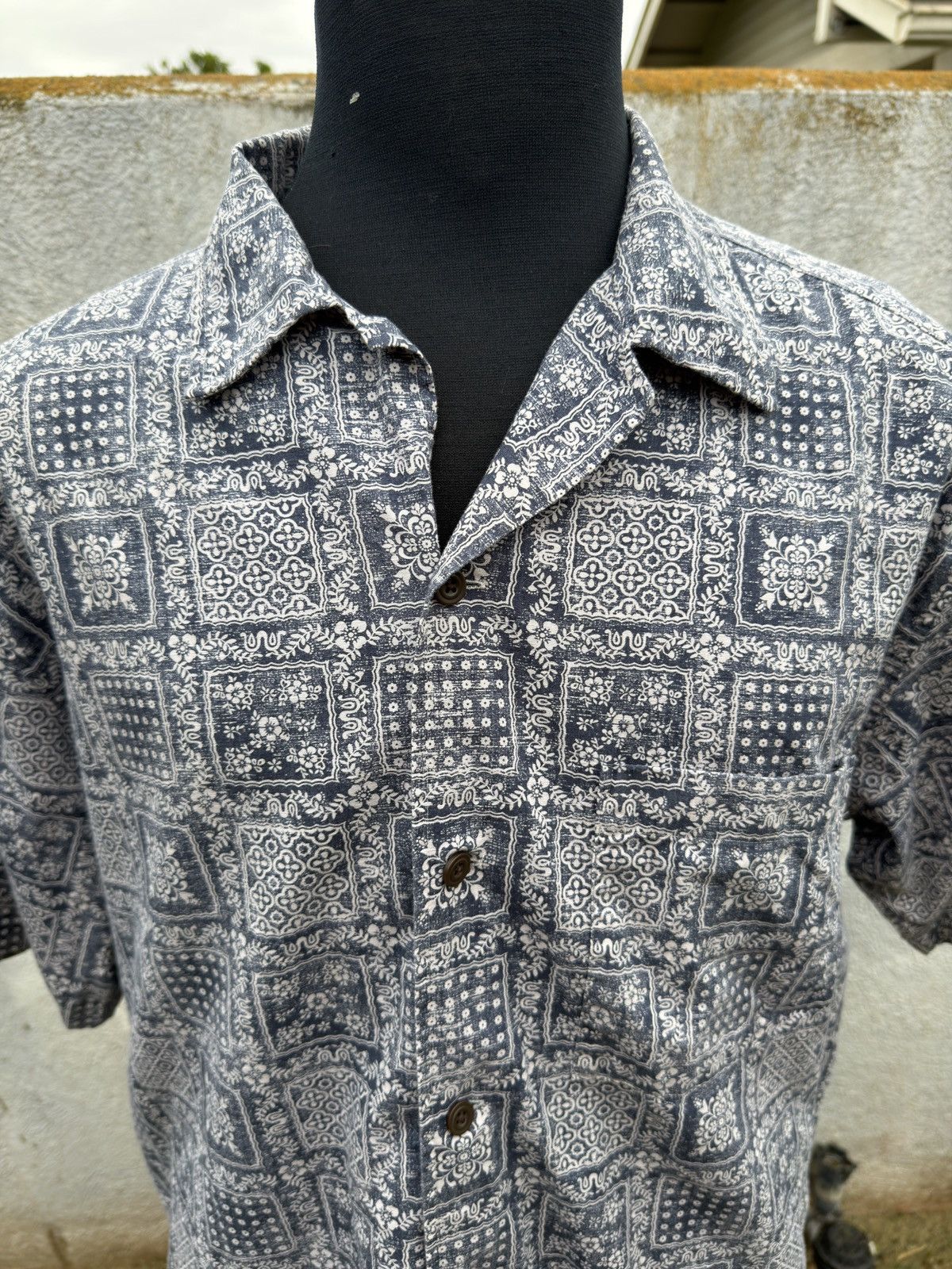 Reyn Spooner PreOwned Reyn Spooner X Uniqlo Hawaiian Print Blue Men's L Size US L / EU 52-54 / 3 - 3 Thumbnail