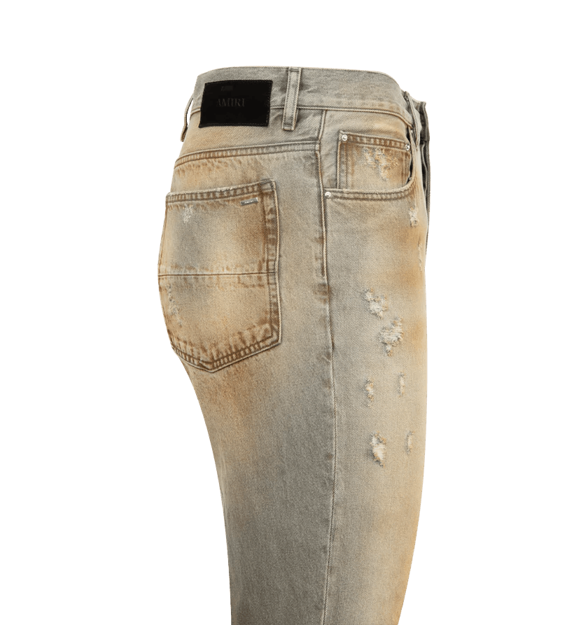 Amiri o1h1sh10526 Mx1 Straight Flare Jean Size US 29 - 3 Thumbnail