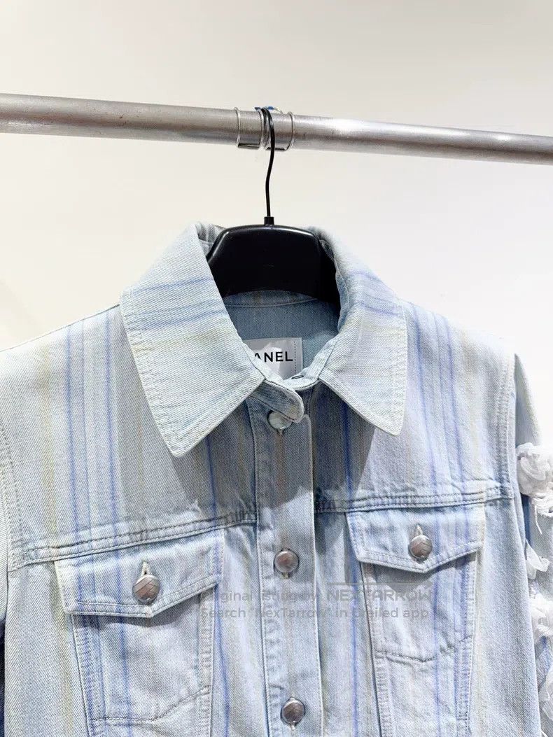 Chanel Chanel Waterfall series denim jacket Size XS / US 0-2 / IT 36-38 - 3 Thumbnail