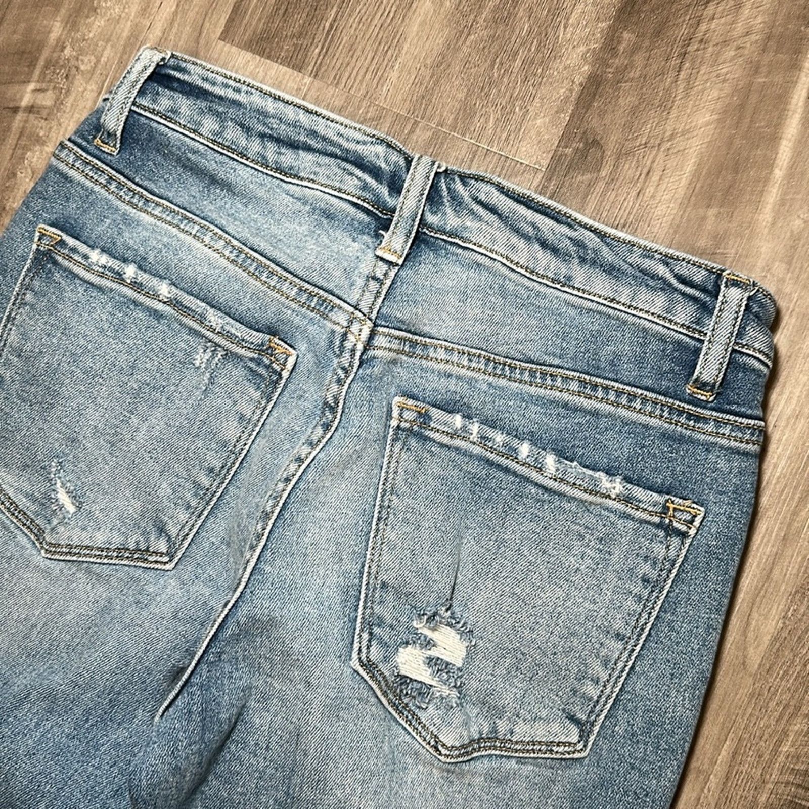 Other Vervet Commander Rolled Up Crop Distressed Boyfriend - 26 Size 26" / US 2 / IT 38 - 4 Thumbnail
