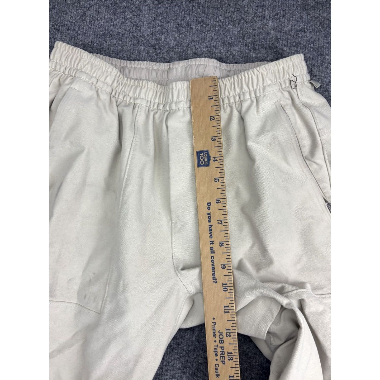 Lululemon Lululemon Mens Small Jogger Pants White Twill Elastic Waist Pockets Zip Pocket Size US 29 - 4 Thumbnail