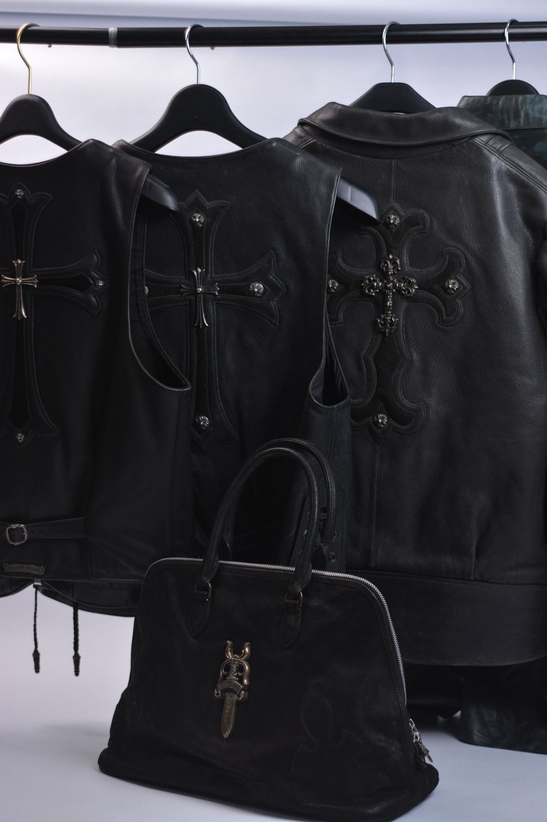 Chrome Hearts RARE 1 of 1 Vintage Chrome Hearts Leather Cross Star Jacket Size US M / EU 48-50 / 2 - 1 Thumbnail