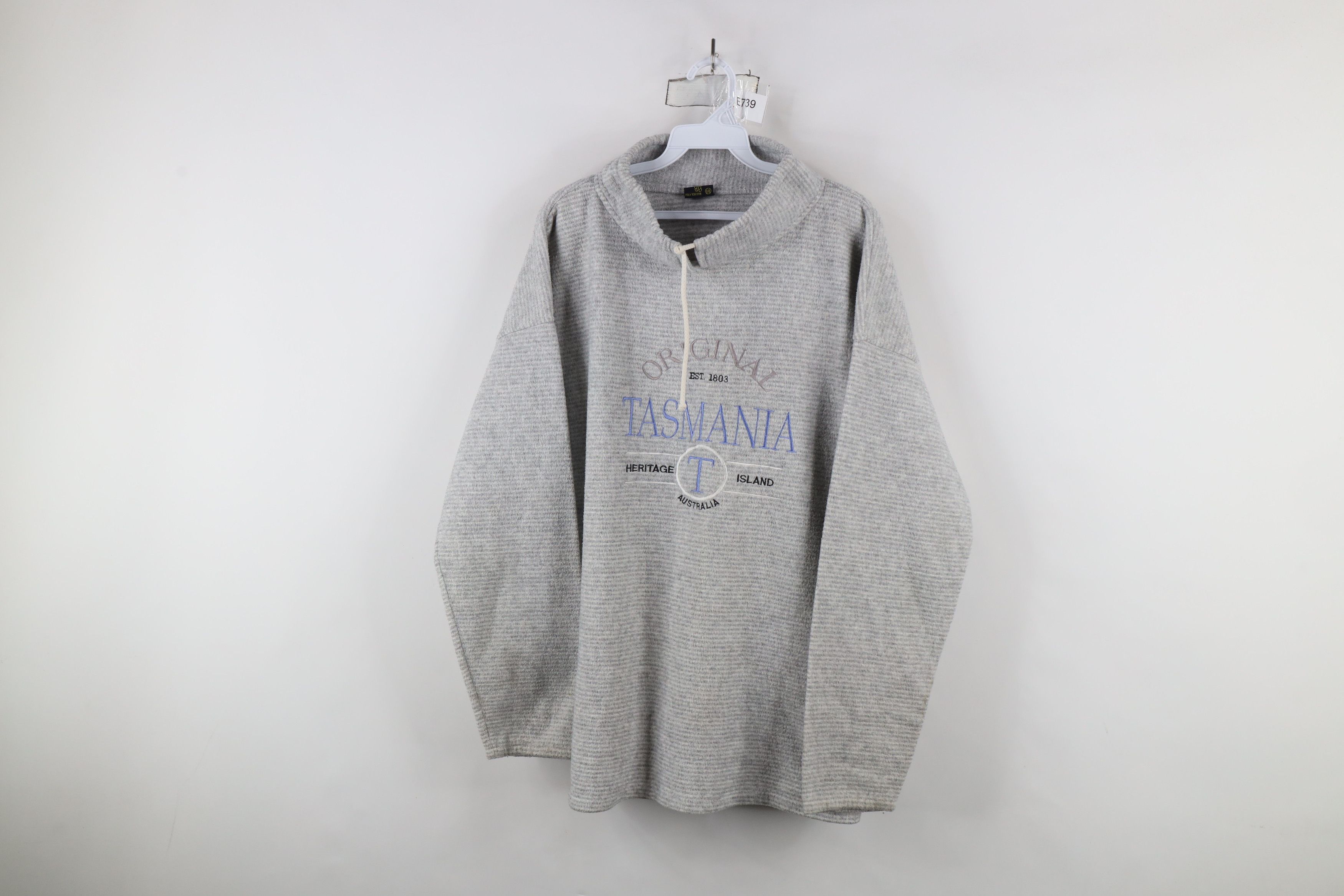 Vintage Vintage 90s Streetwear Tasmania Australia Fleece Sweater Size L / US 10 / IT 46 - 1 Thumbnail