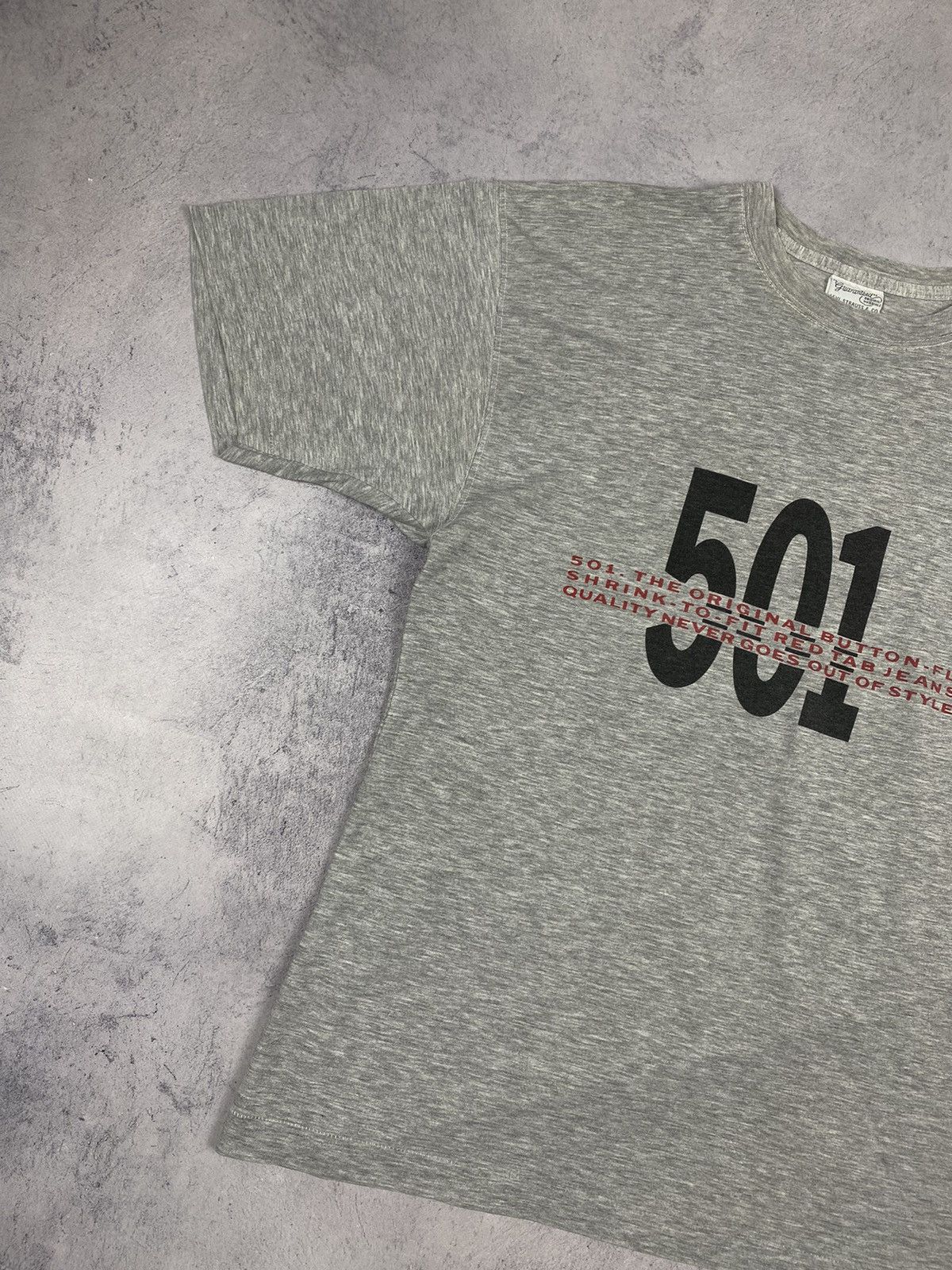 Levi's × Vintage Vintage Levis 501 Big Logo Single Stitch Tee 80s Size US L / EU 52-54 / 3 - 3 Thumbnail