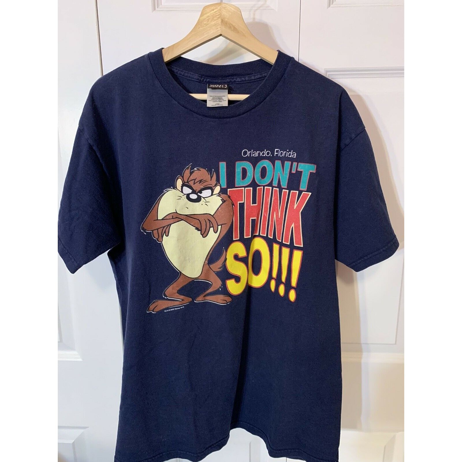 Other Vtg 2000 Orlando Florida TAZ I Don’t Think SO! Men’s Sz XL T Size US XL / EU 56 / 4 - 4 Thumbnail