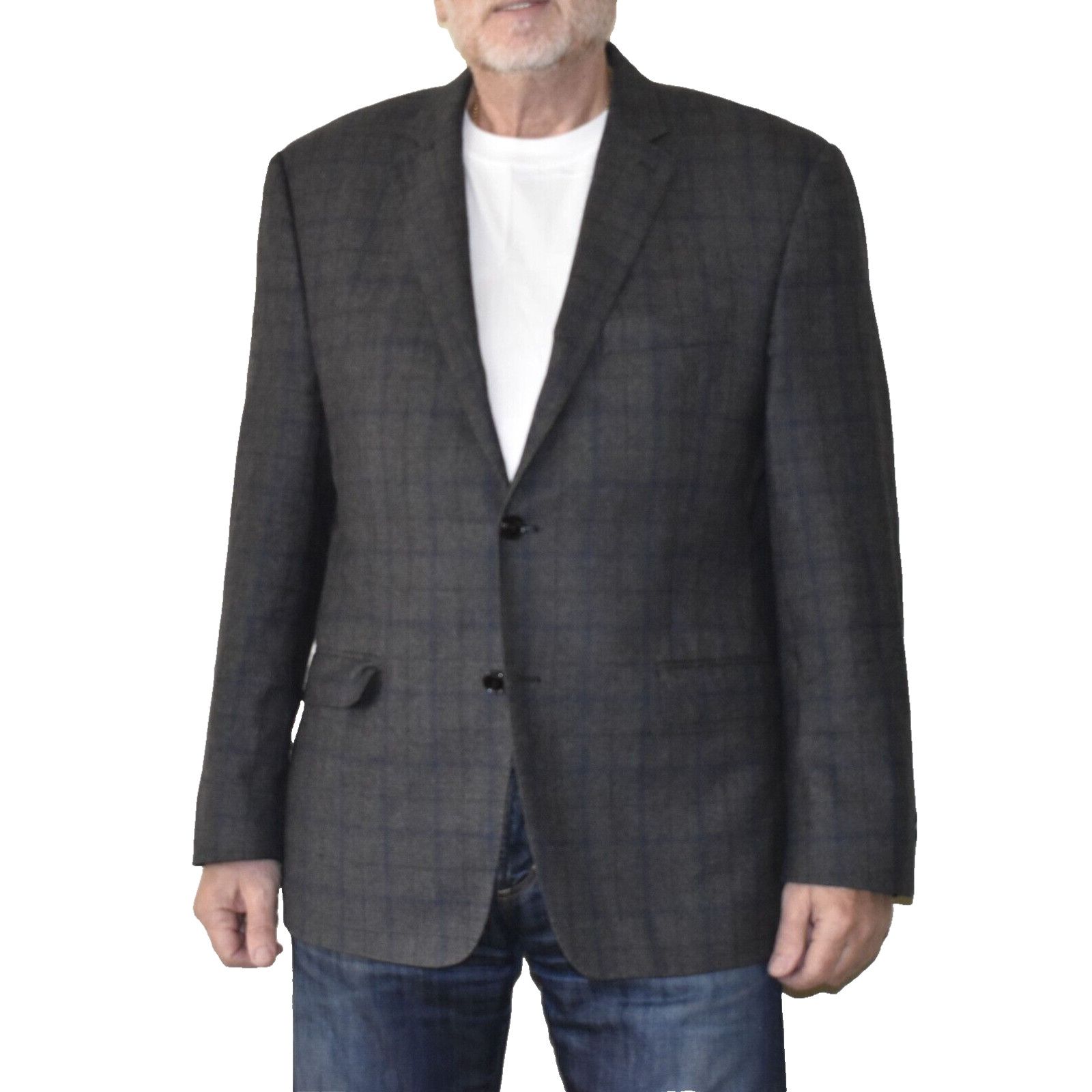 Loro Piana LORO PIANA ZELANDER TAILORED Plaid Merino Wool Blazer Sz 44R Size 44R - 3 Thumbnail