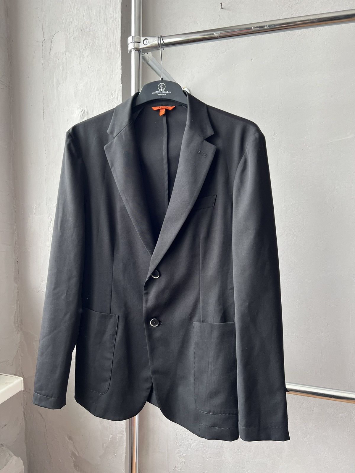 Barena Venezia BARENA VENEZIA BLACK CLASSIC MENS WOOL BLAZER JACKET SIZE 50 Size 50R - 3 Thumbnail