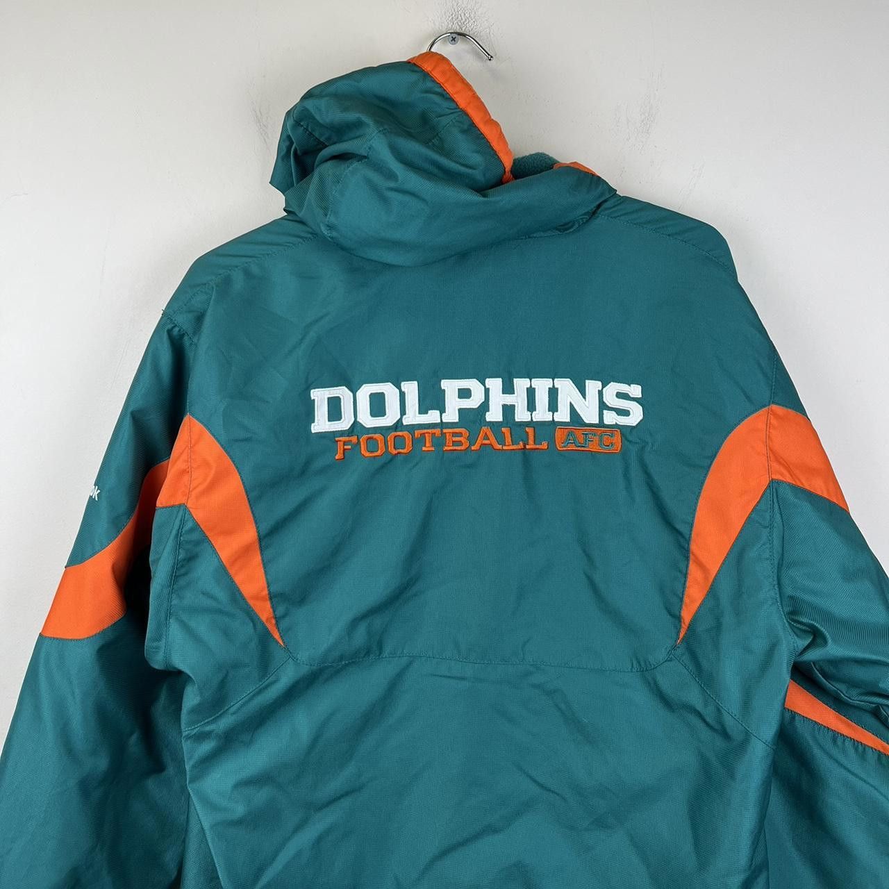 Reebok Reebok Miami Dolphins NFL Jacket Womens Size L Size XL / US 12-14 / IT 48-50 - 3 Thumbnail