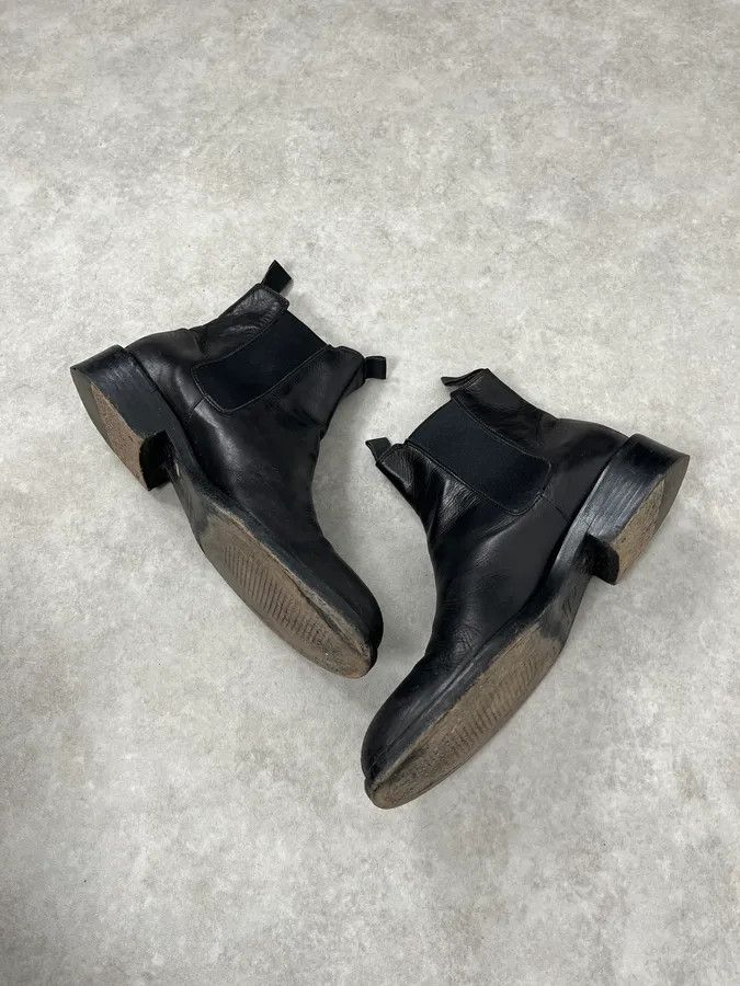 Giorgio Armani 2000s Giorgio Armani Black Leather Ankle Boots Size US 7.5 / EU 40-41 - 3 Thumbnail
