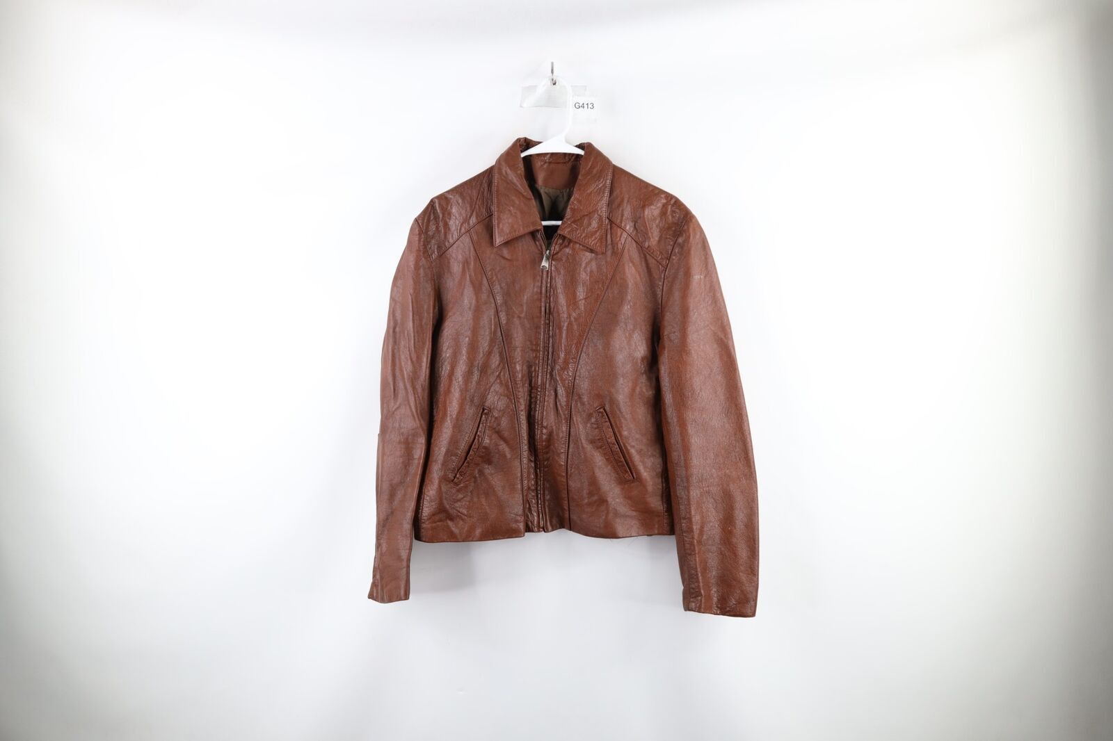 Vintage 70s Streetwear Distressed Soft Leather Jacket
