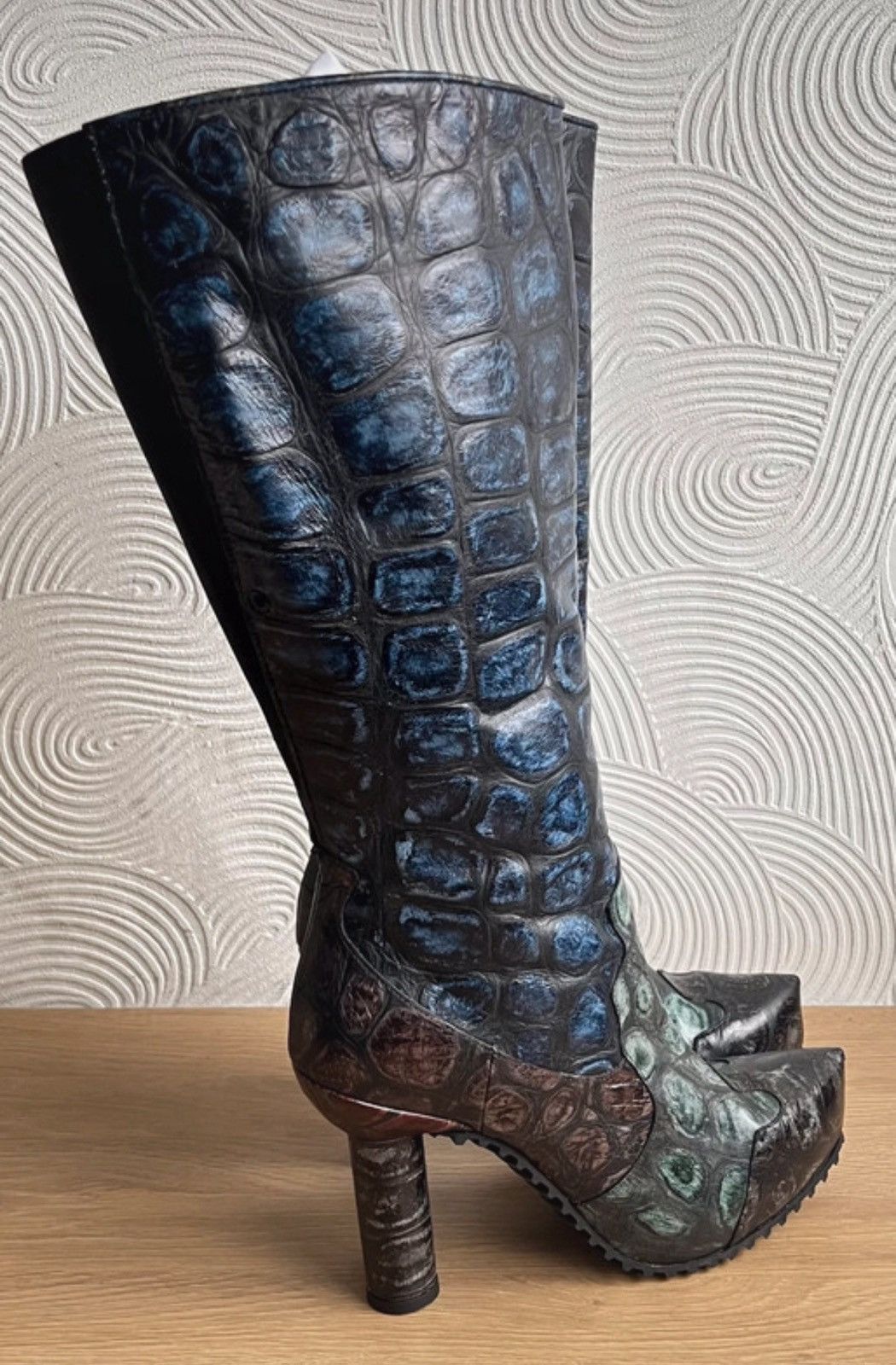 Other Muxart Barcelona exotic-textured knee-high boots 37 Size US 6 / IT 36 - 2 Thumbnail