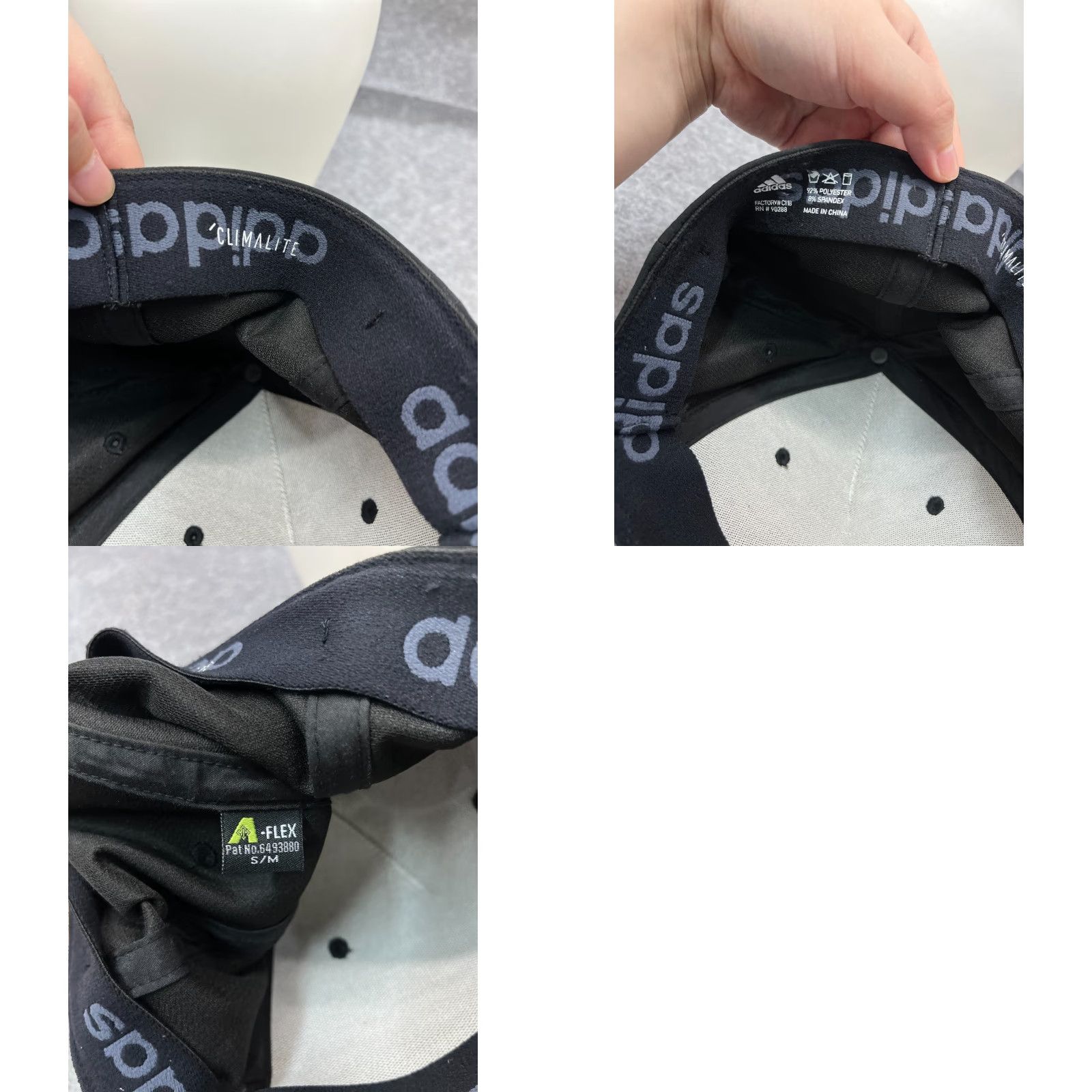 Adidas Adidas Hat Cap Fitted Adult Medium Black Geometric Poly Blend Golf Climalite Mens Cap Hat Geometric Golf Hat Adidas Cap Medium Black Mens Size ONE SIZE - 9 Thumbnail