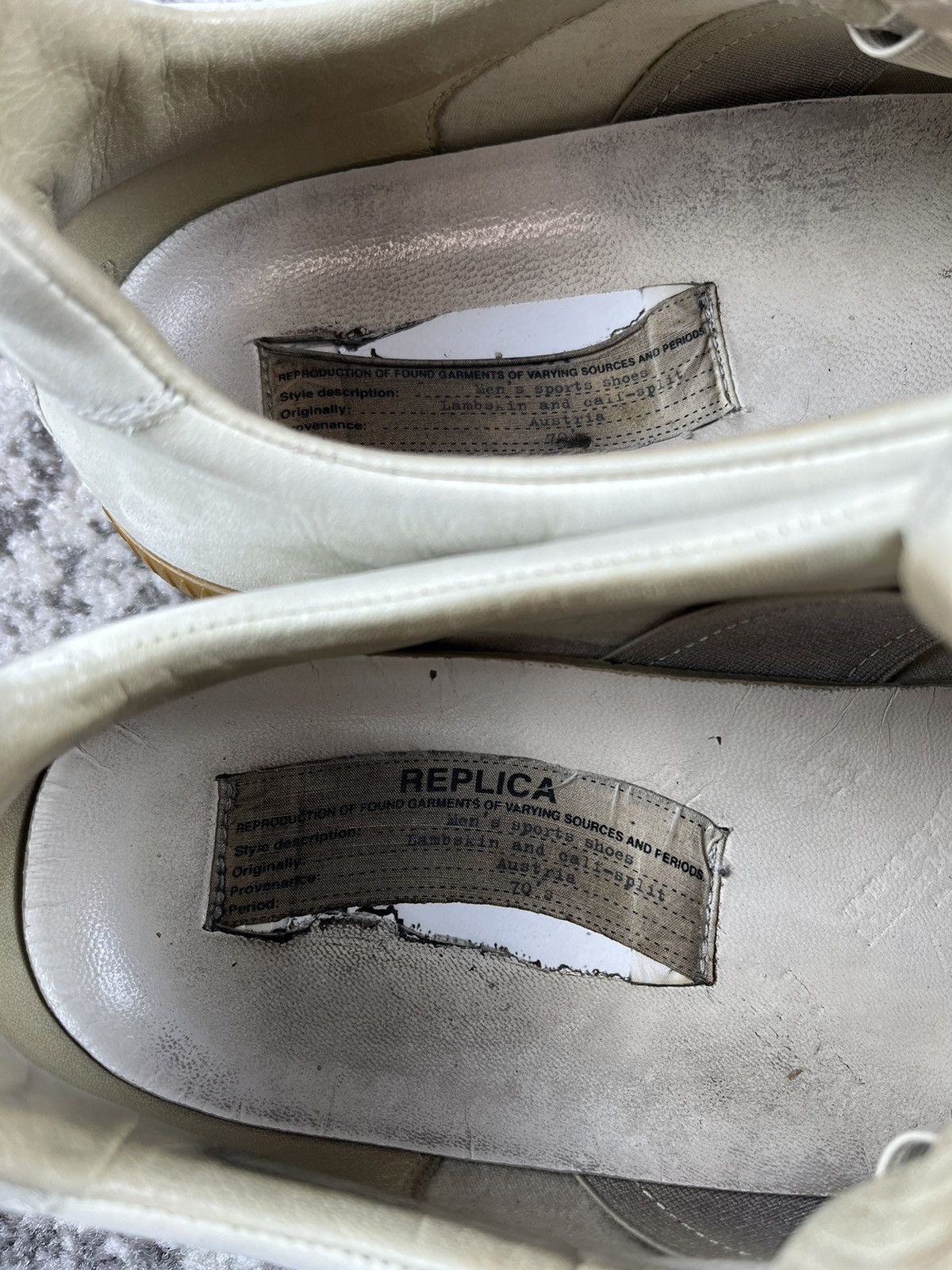 Maison Margiela RARE Maison Margiela Paint Splatter GAT Sneakers, Size 41 Size US 8 / EU 41 - 9 Thumbnail