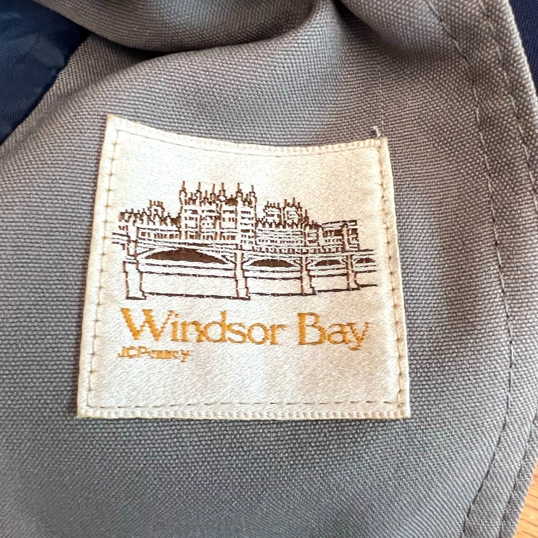 Vintage VINTAGE Windsor Bay Jacket Woman M Blue Pockets ILGWU 60s Cotton Knit Lining Polyester Spring Summer 60s Womens jacket Size M / US 6-8 / IT 42-44 - 4 Thumbnail