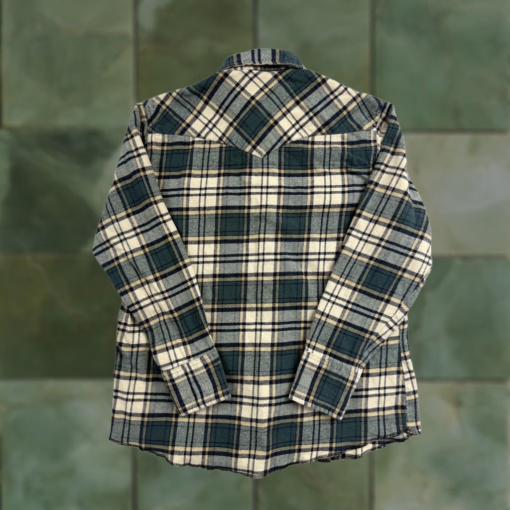 Wrangler Wrangler Mens Large Plaid Flannel Shirt - Regular Fit Size US L / EU 52-54 / 3 - 1 Thumbnail