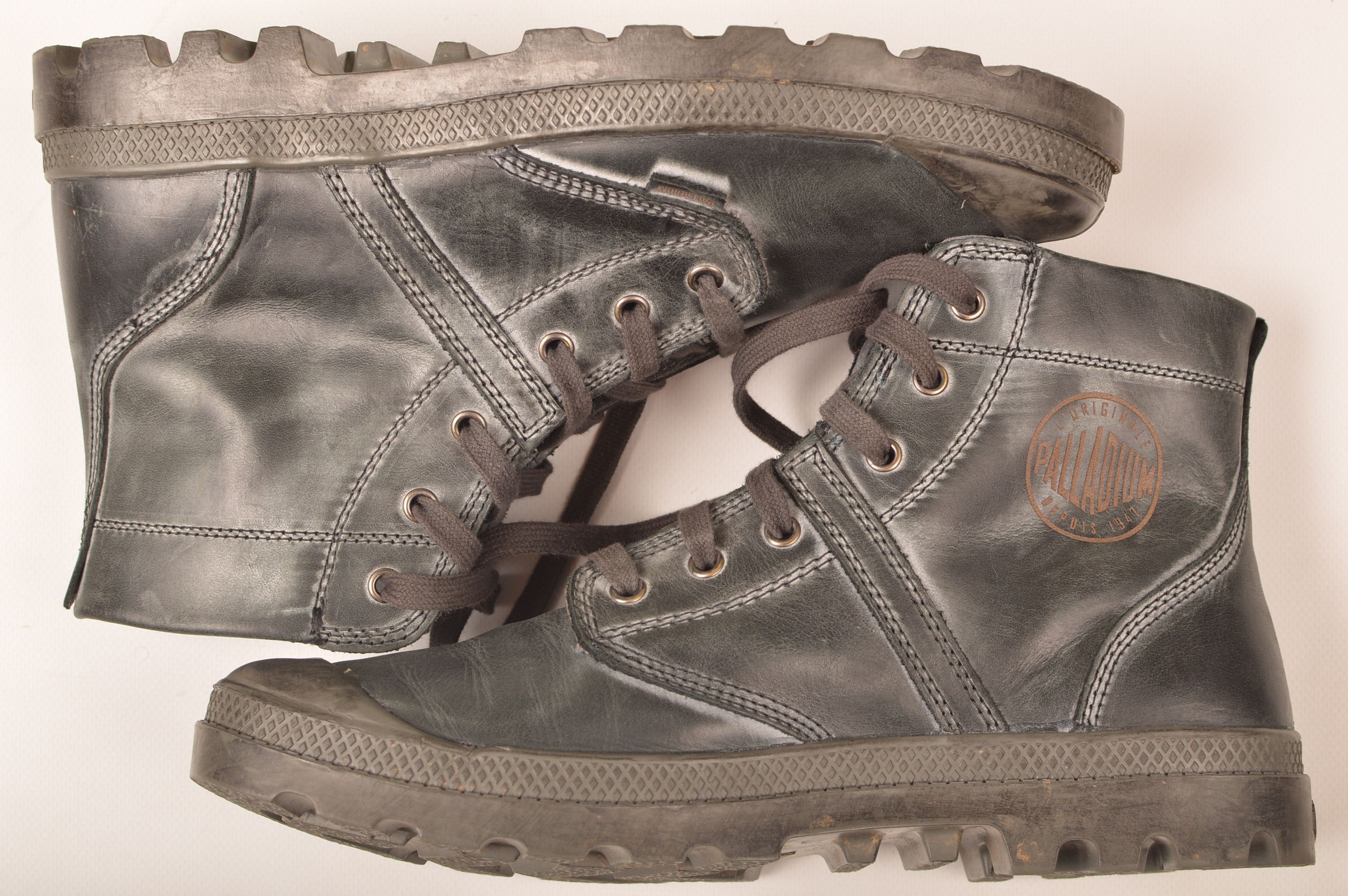 Palladium Palladium Pallabrouse Leather Combat Boots Size US 11.5 / EU 44-45 - 4 Thumbnail