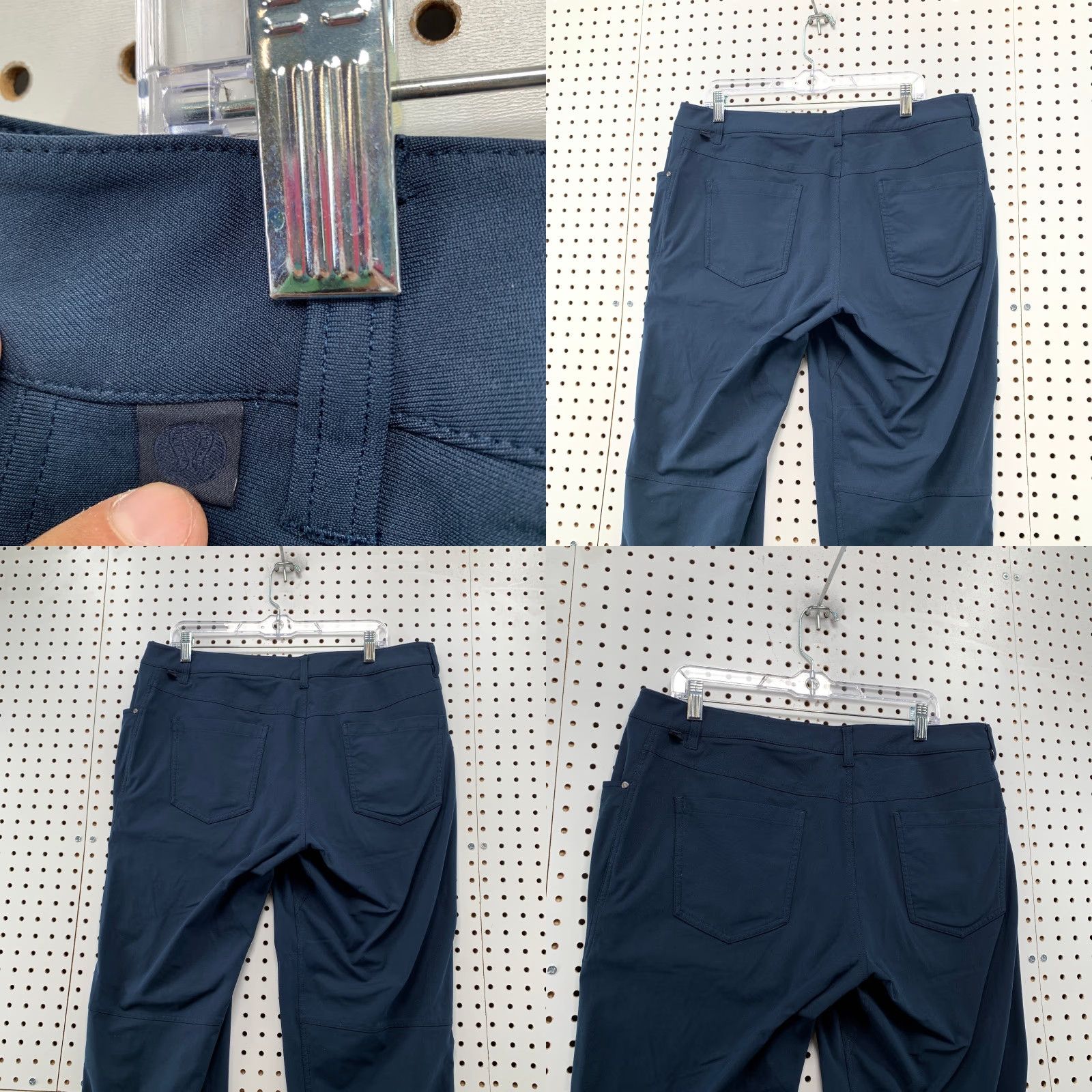 Lululemon Lululemon Chino Pants Mens 36X30.5 Navy Blue Straight Fit Work City Pants Size US 36 / EU 52 - 8 Thumbnail