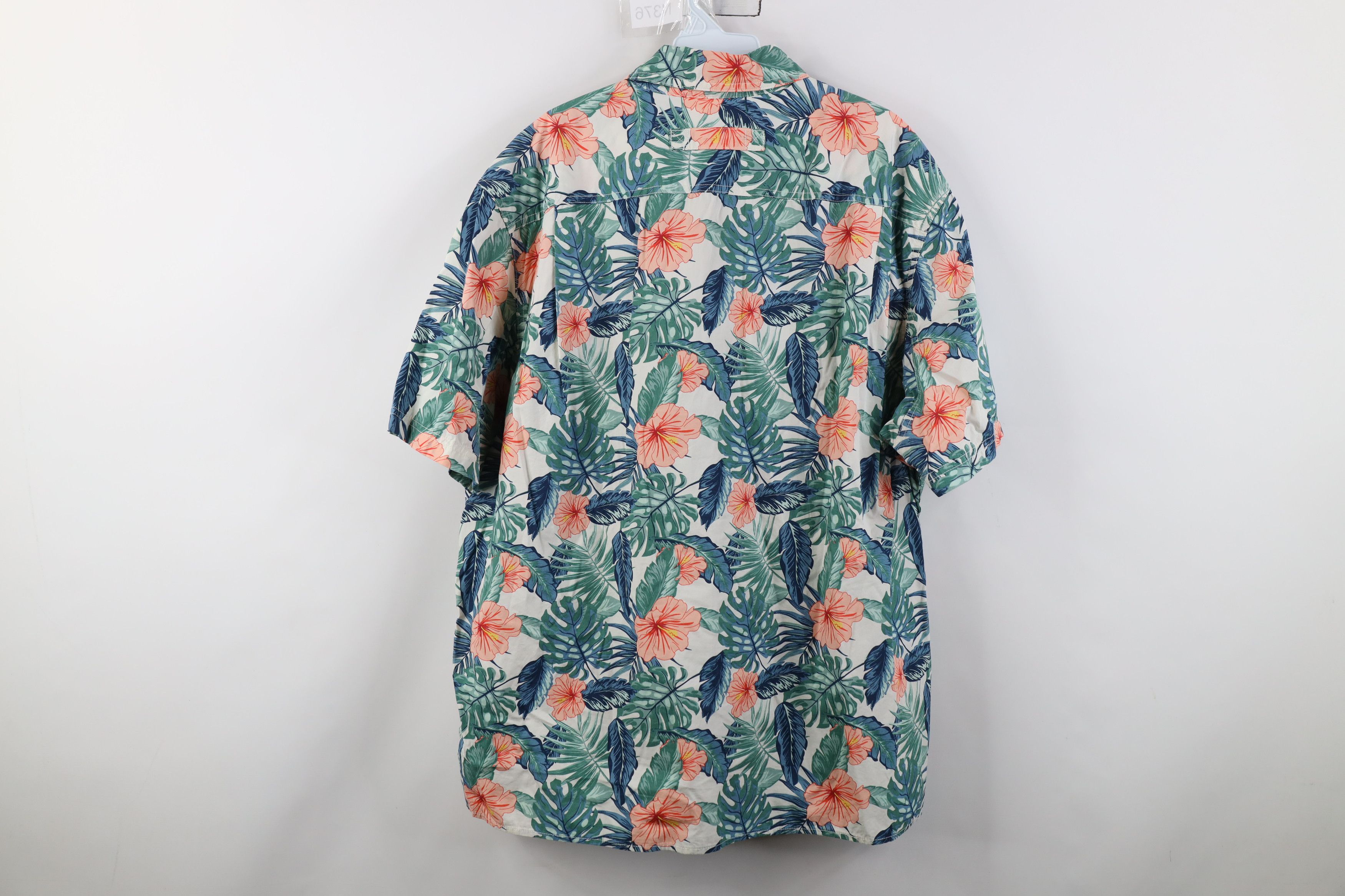 Duluth Trading Company Duluth Trading Co Gusseted Hawaiian Button Shirt Luau Flower Size US XL / EU 56 / 4 - 9 Thumbnail