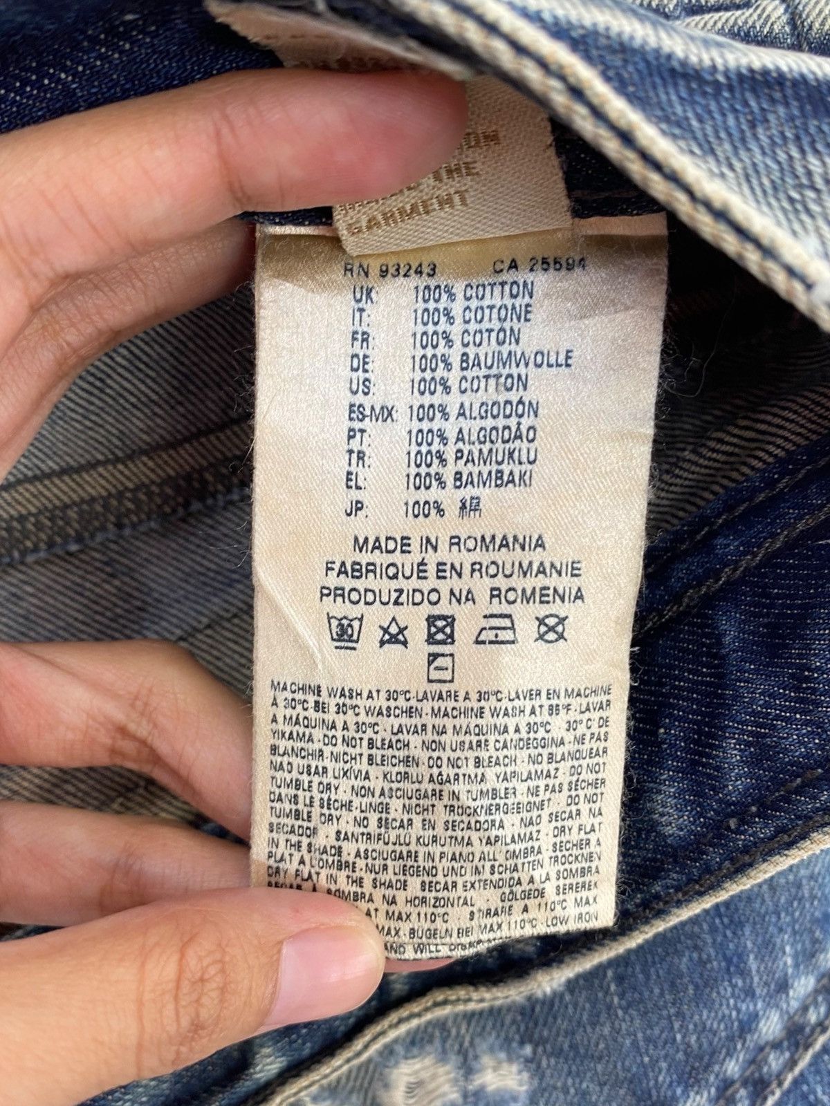 Diesel Diesel Whiskers Faded Wash Style Ripped Jeans Size US 34 / EU 50 - 10 Thumbnail