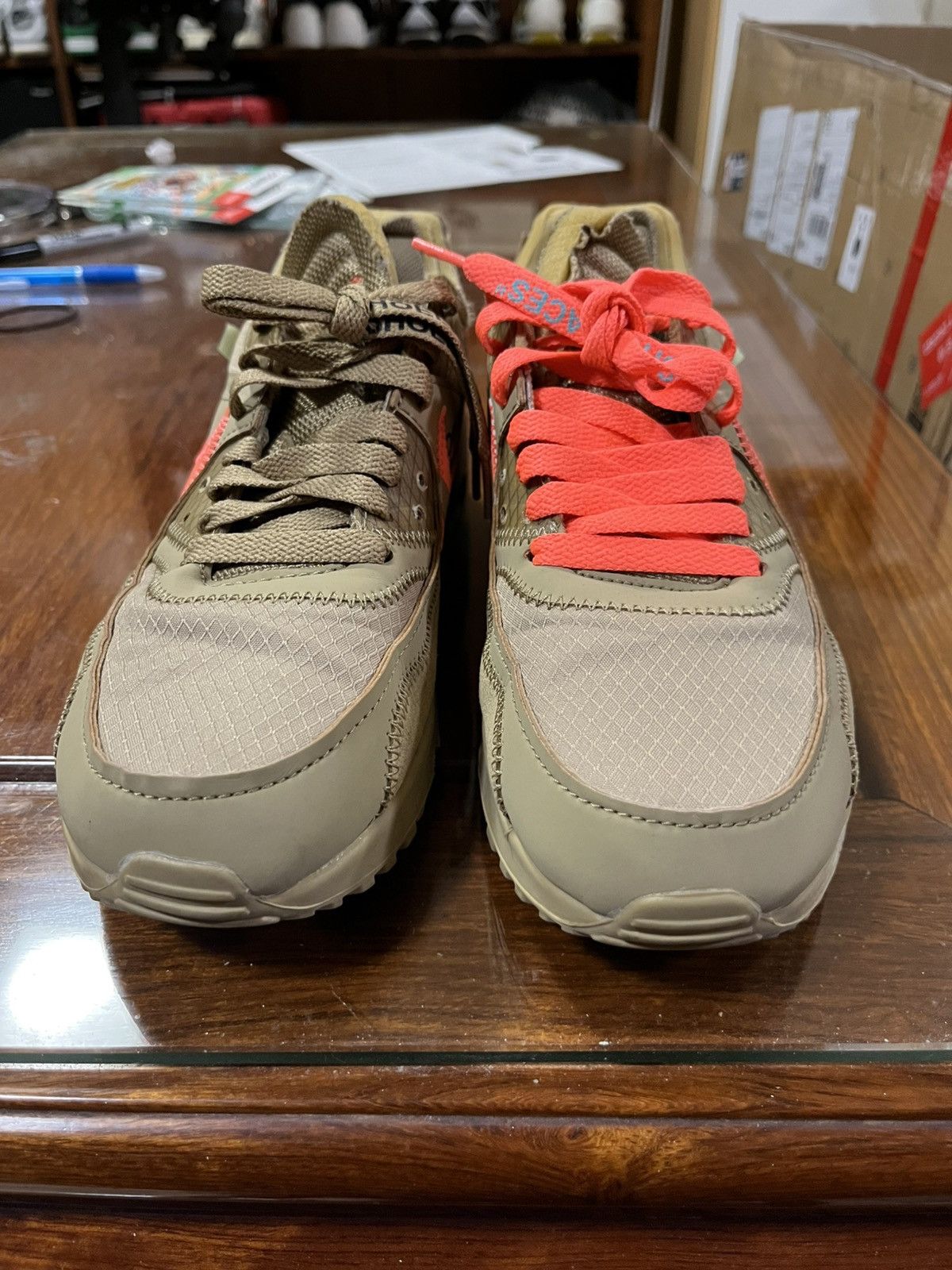 Nike × Off-White Off white air max 90 desert ore size 6 Size US 6 / EU 39 - 3 Thumbnail