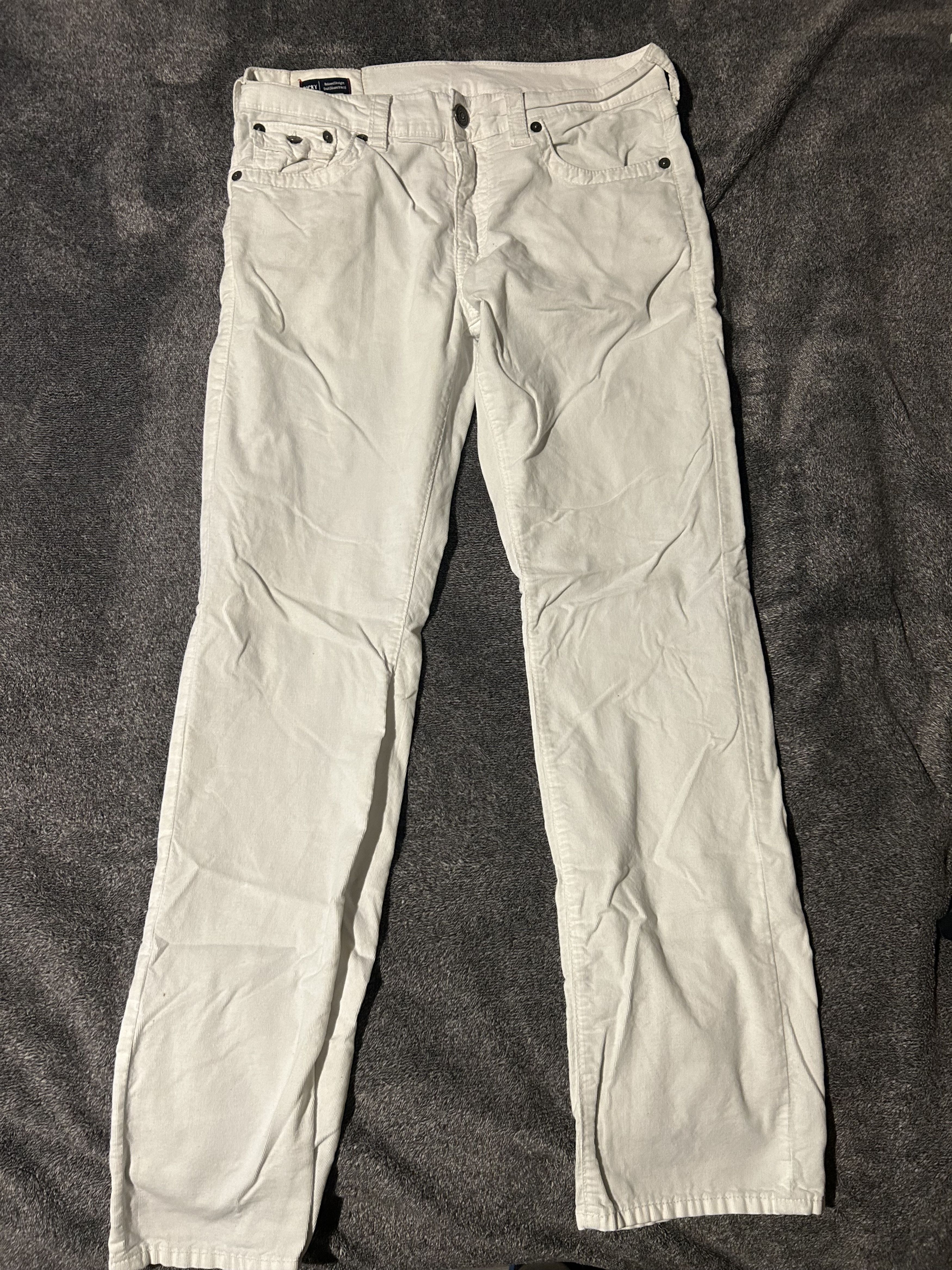 True Religion White Curduroy True Religion Jeans Size US 32 / EU 48 - 1 Thumbnail
