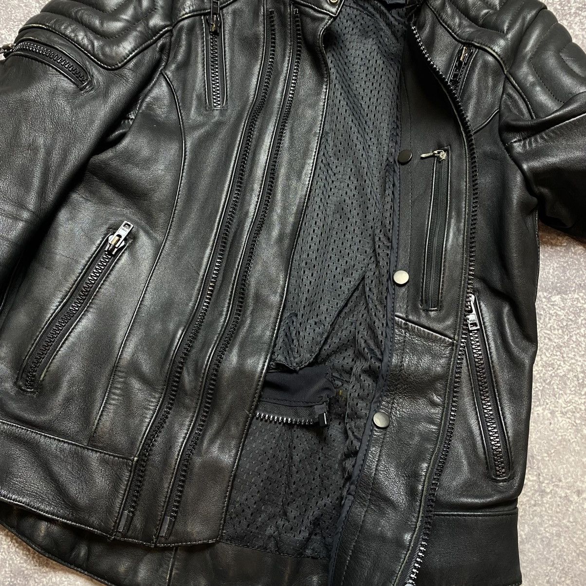 Vintage Vintage Leather MOTO Rare motorbike 90’s Avantgarde jacket Size US XS / EU 42 / 0 - 9 Thumbnail