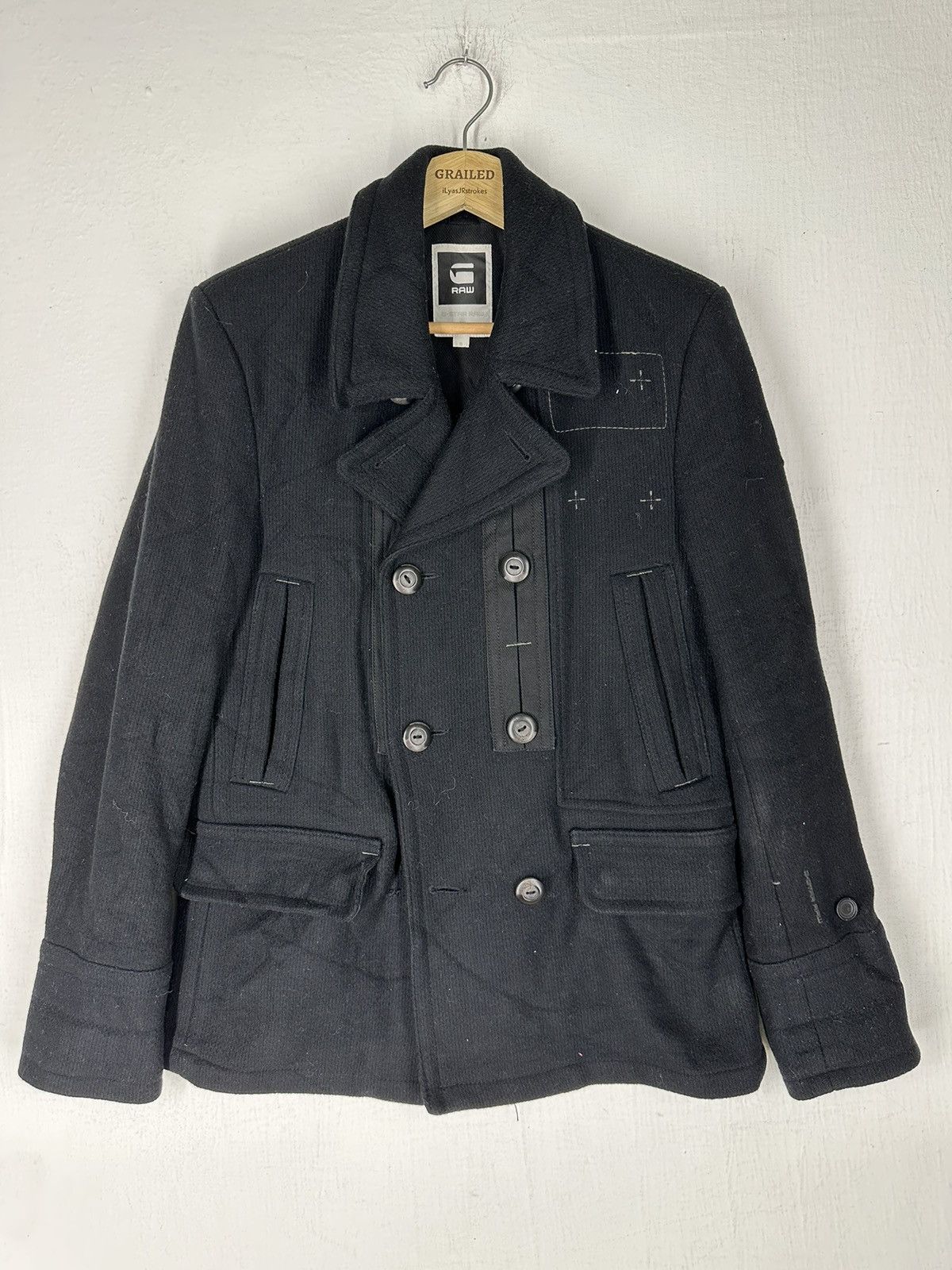 Image of G Star Raw G-Star Raw Denim Jacket in Black, Men's (Size Small)