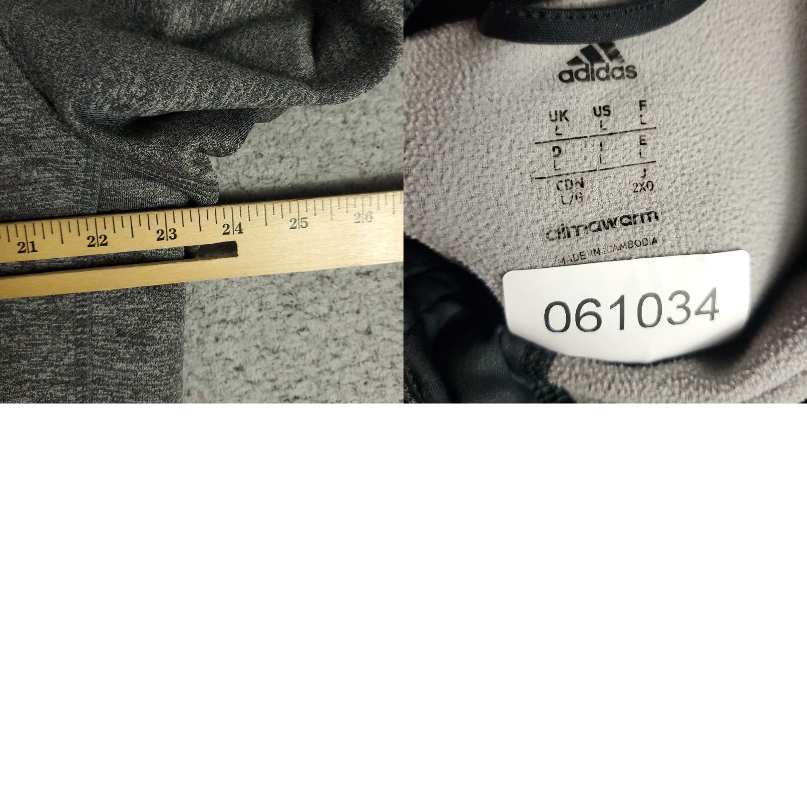 Adidas Adidas Hoodie Size Large Gray Full Zip Up Sweatshirt Mens Size US L / EU 52-54 / 3 - 8 Thumbnail