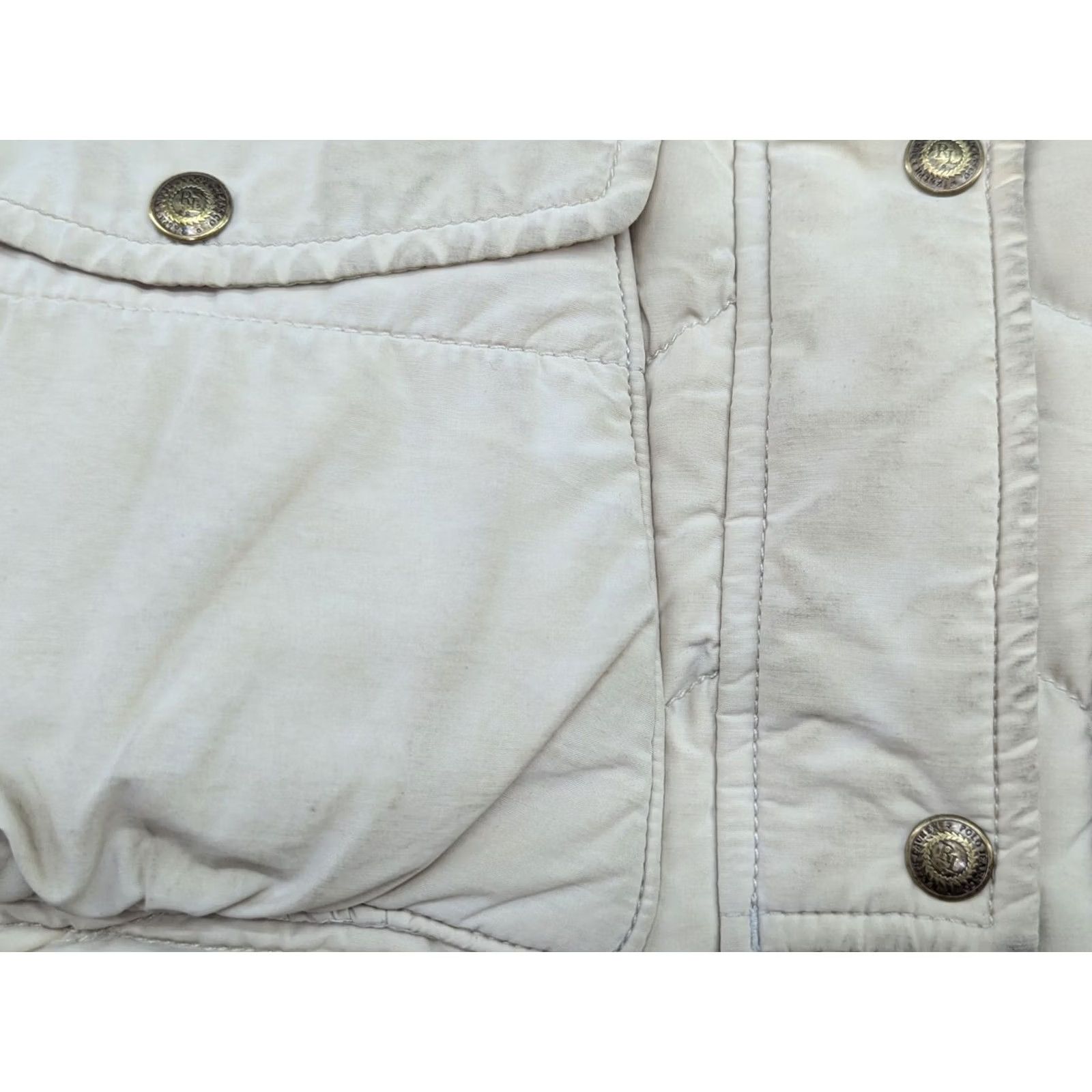 Vintage VINTAGE Polo Jeans Company Womens Goose Down Vest Size S Creamy White Gilet Vest Womens Goose Down Polo Jeans Company S White Down VEST Size 28" / US 6 / IT 42 - 6 Thumbnail