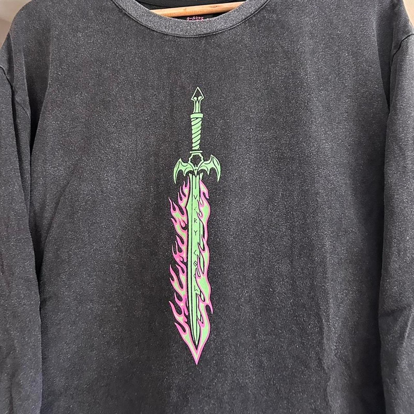 Stussy × Supreme Vintage Y2K Sword Cool Long Sleeve Shirt Size US XL / EU 56 / 4 - 6 Thumbnail