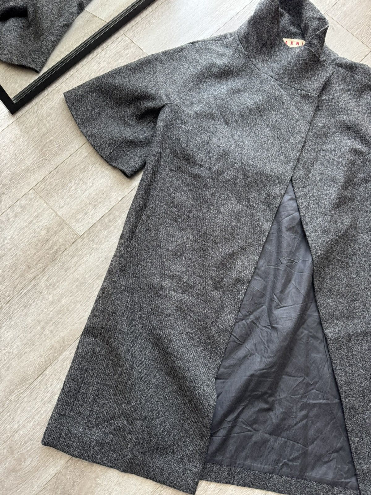 Marni × Vintage Vintage MARNI Wool Open Coat Half Sleeve Size S / US 4 / IT 40 - 8 Thumbnail