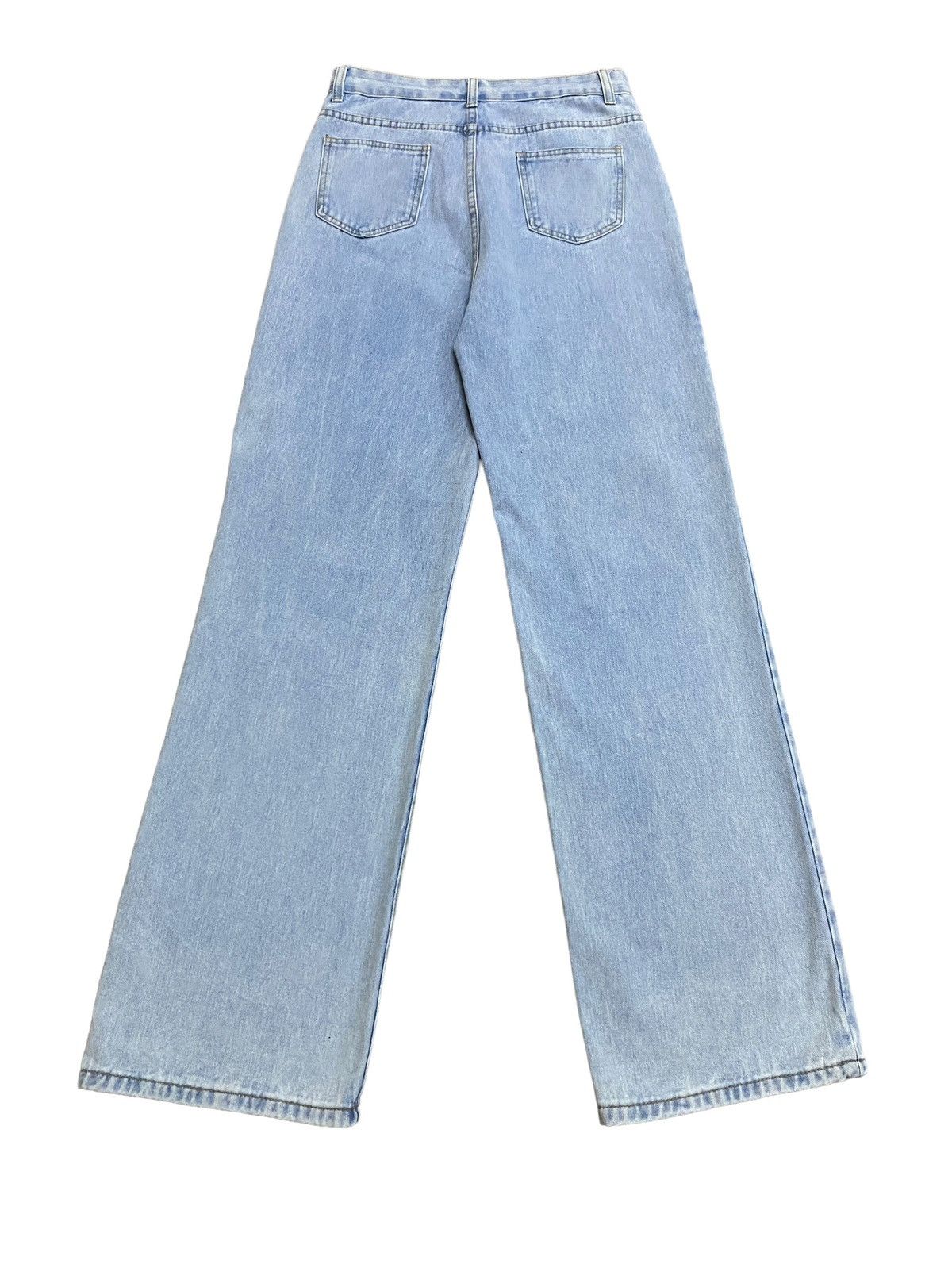 If Six Was Nine × Le Grande Bleu (L.G.B.) Rare Design Vintage Brand Shein Inspired Kapital Jeans 2000s Size US 29 - 2 Thumbnail