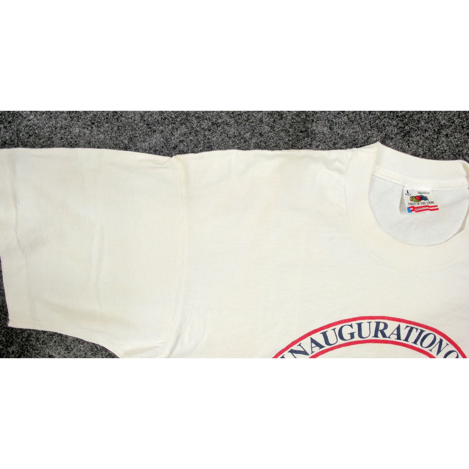 Fruit Of The Loom FOTL VTG 1993 Clinton Gore Inauguration Single Stitch Tee Size US L / EU 52-54 / 3 - 12 Thumbnail