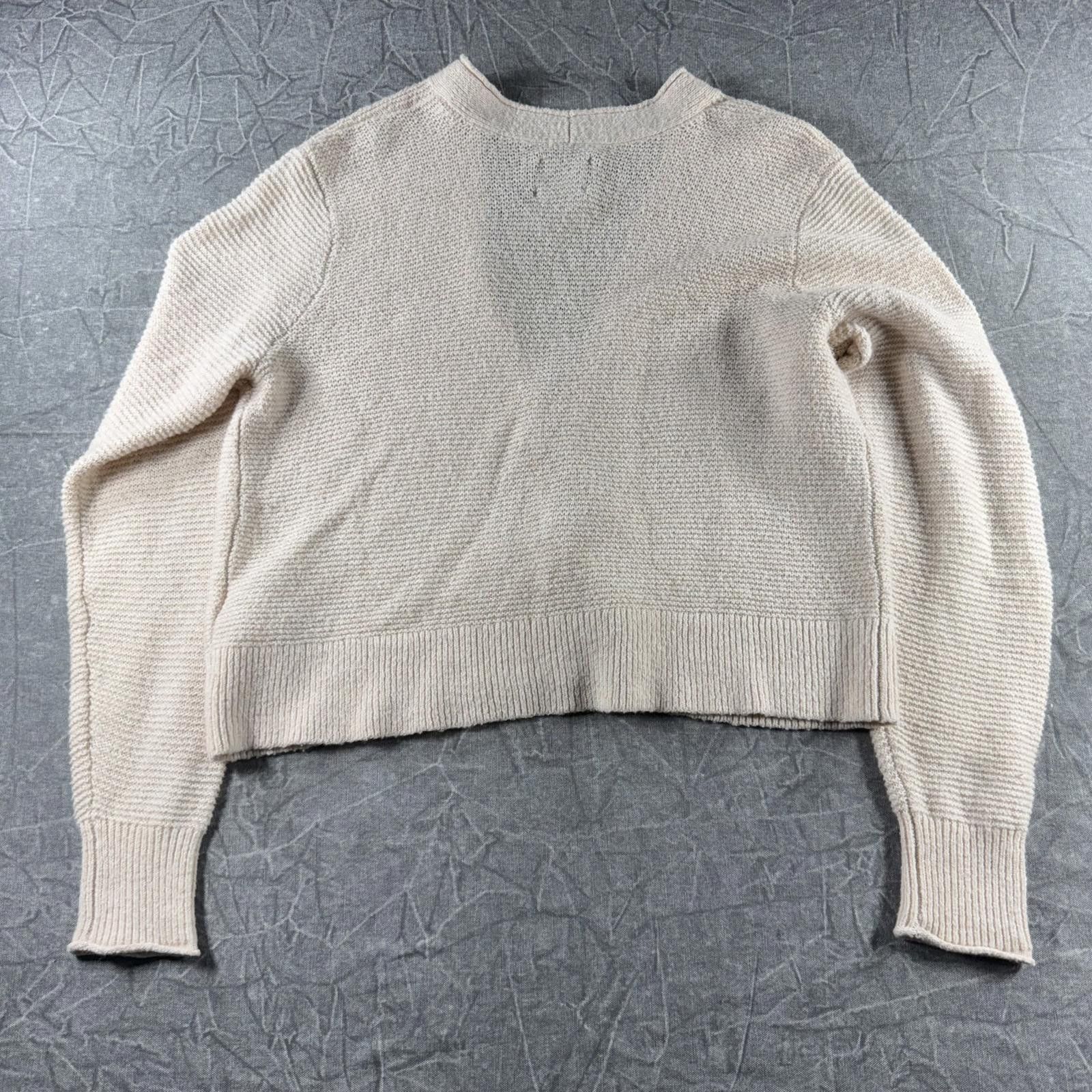 Abercrombie & Fitch Abercrombie Cardigan Women's XL Cream Knit Button Size XL / US 12-14 / IT 48-50 - 8 Thumbnail