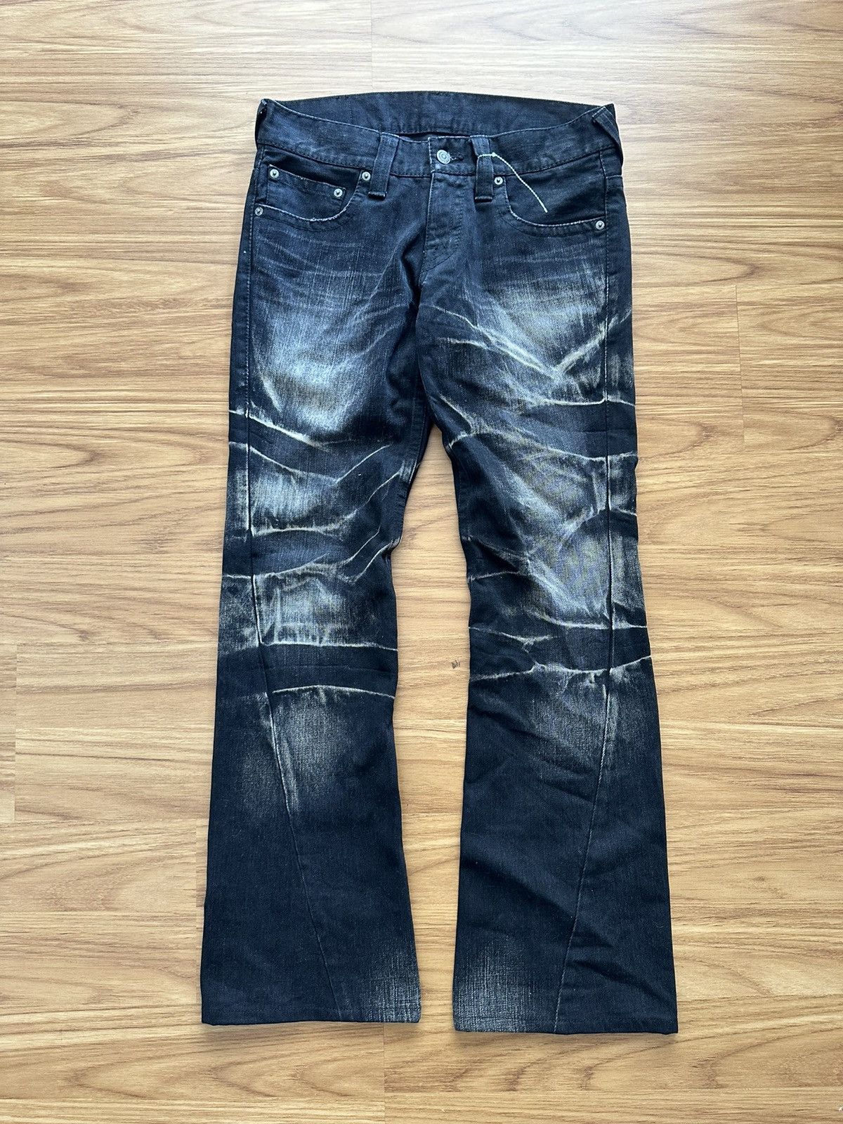 Tornado Mart 2000-Tornado Mart Japan Super Flared Jeans Size US 31 - 3 Thumbnail