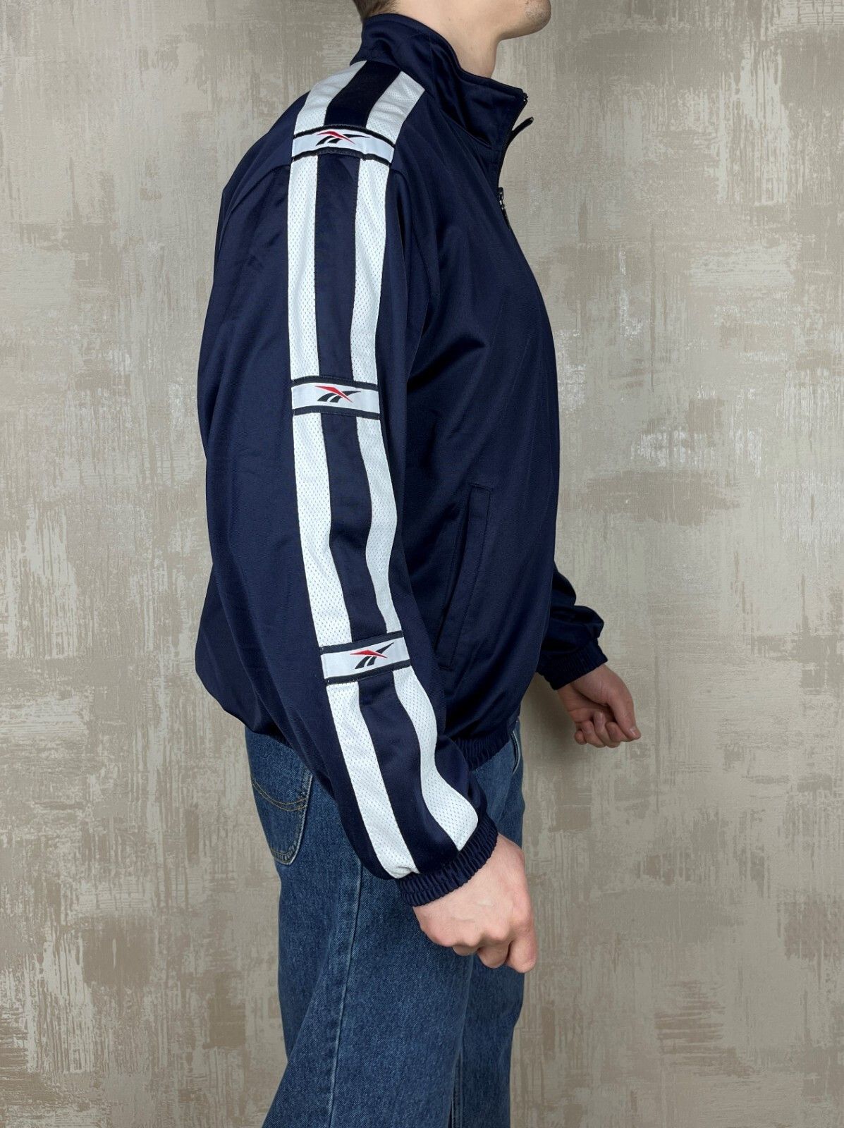 Reebok 90's Reebok Vintage Track Jacket Full Zip Size US L / EU 52-54 / 3 - 6 Thumbnail