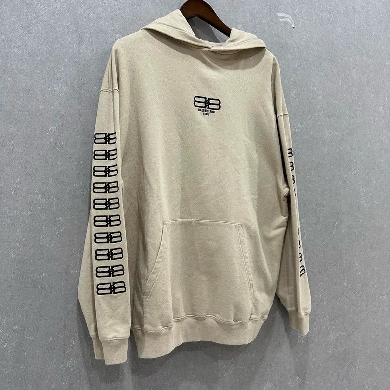 Balenciaga Balenciaga Double B Embroidered Hoodie Size US XS / EU 42 / 0 - 3 Thumbnail