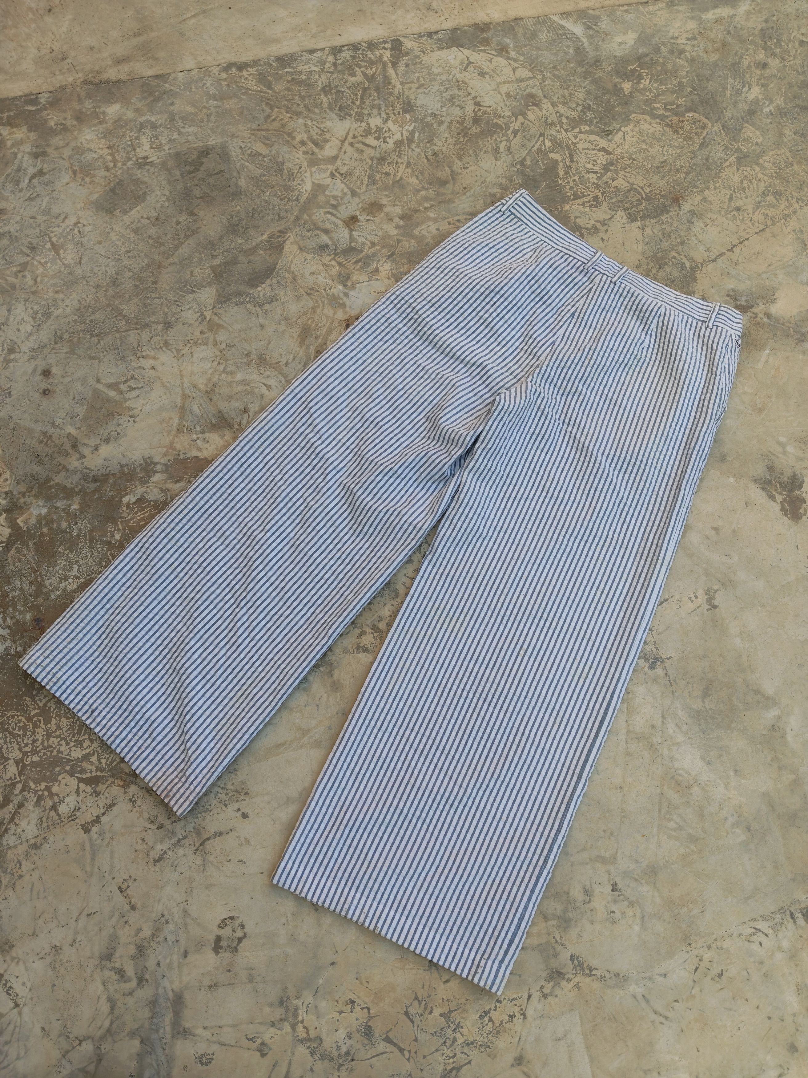 Lacoste LACOSTE Striped Wide Leg Stretch Pant Size 31" - 4 Thumbnail