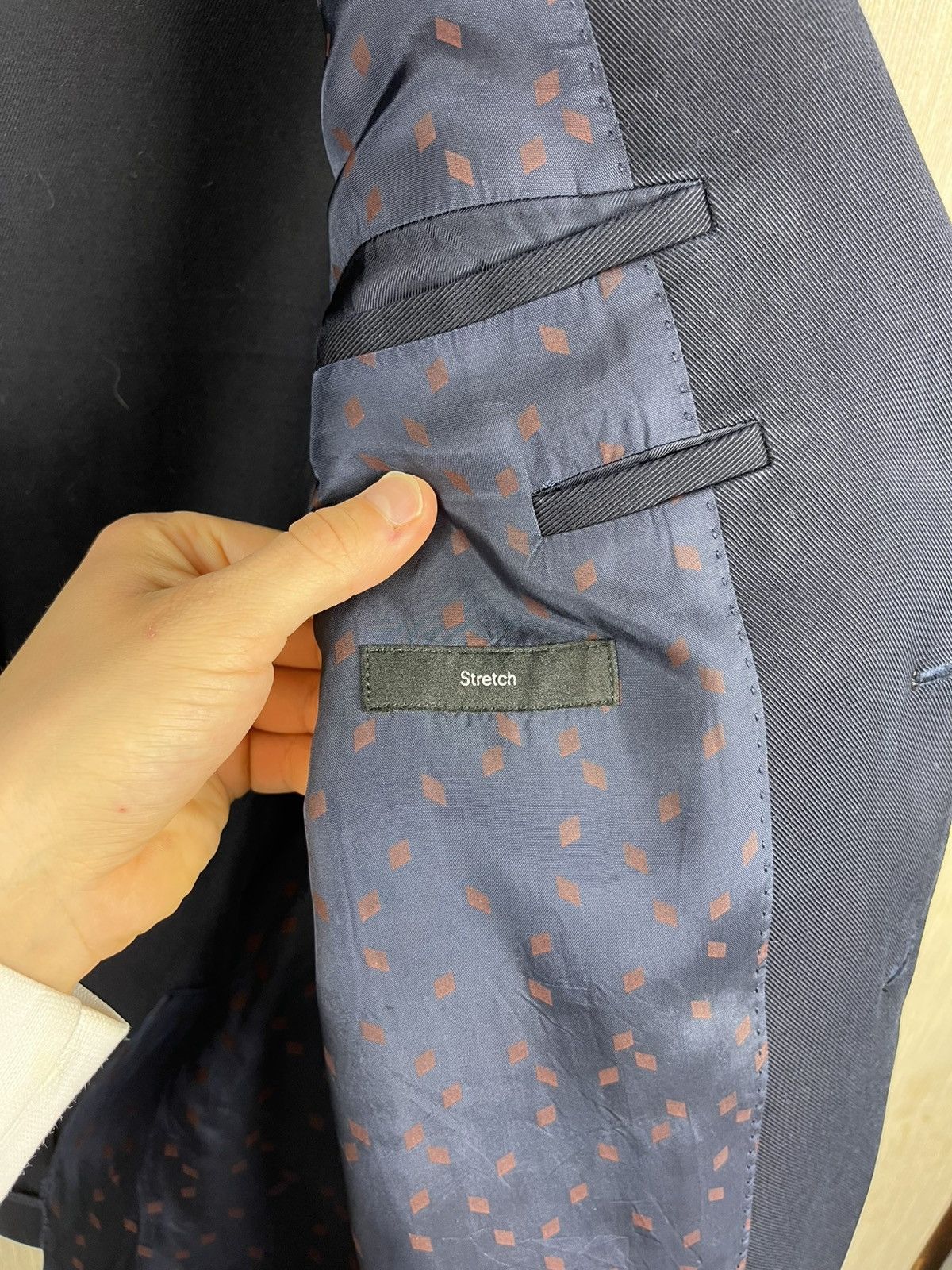 Designer × Hugo Boss Hugo Boss cotton stretch blazer travel jacket Size US M / EU 48-50 / 2 - 13 Thumbnail