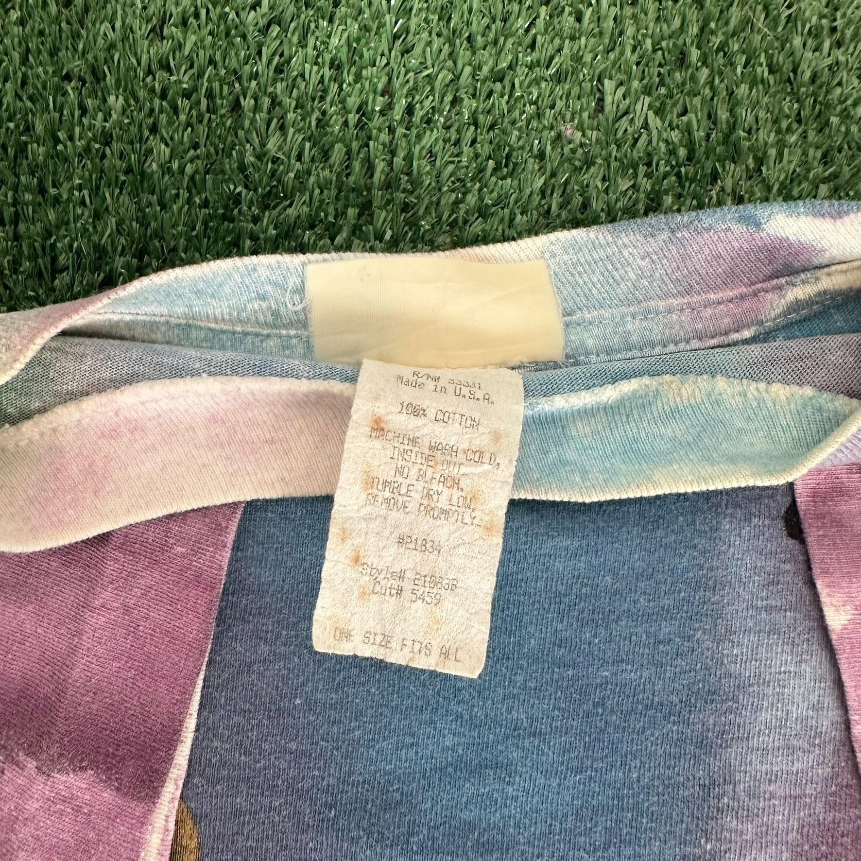Vintage Vintage 90s Busch Gardens T-Shirt Tie Dye Jaguar Nature Tee Size US L / EU 52-54 / 3 - 5 Thumbnail